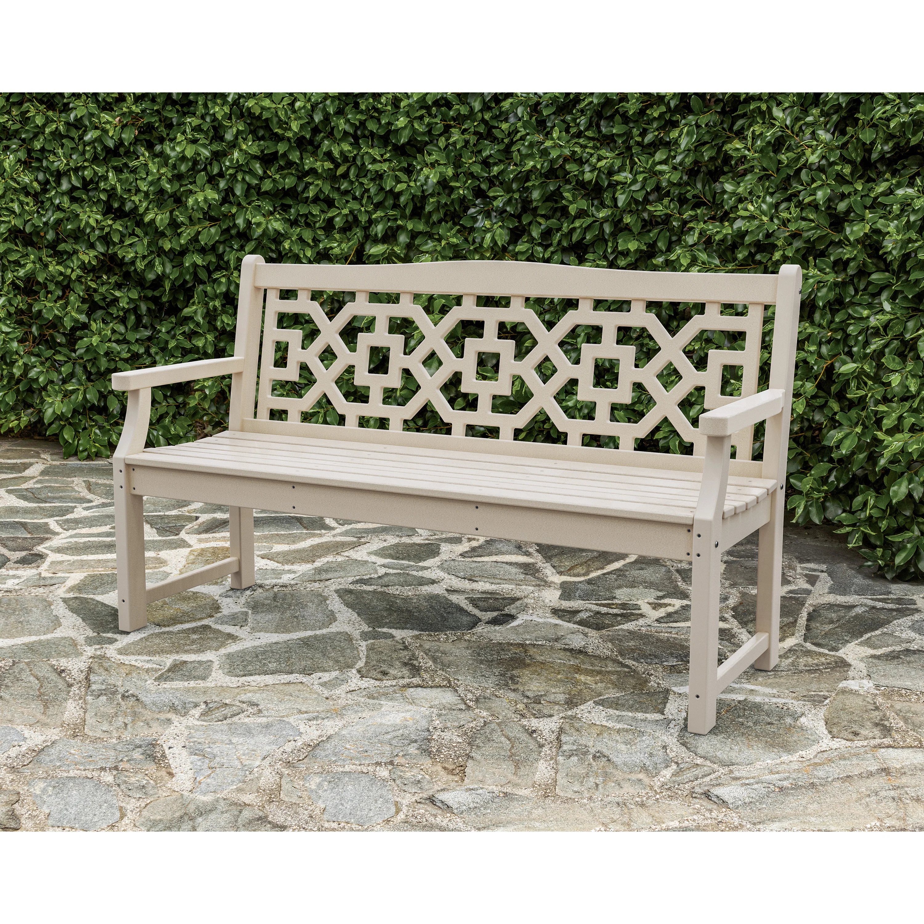 Chinoiserie 60" Garden Bench - Image 6