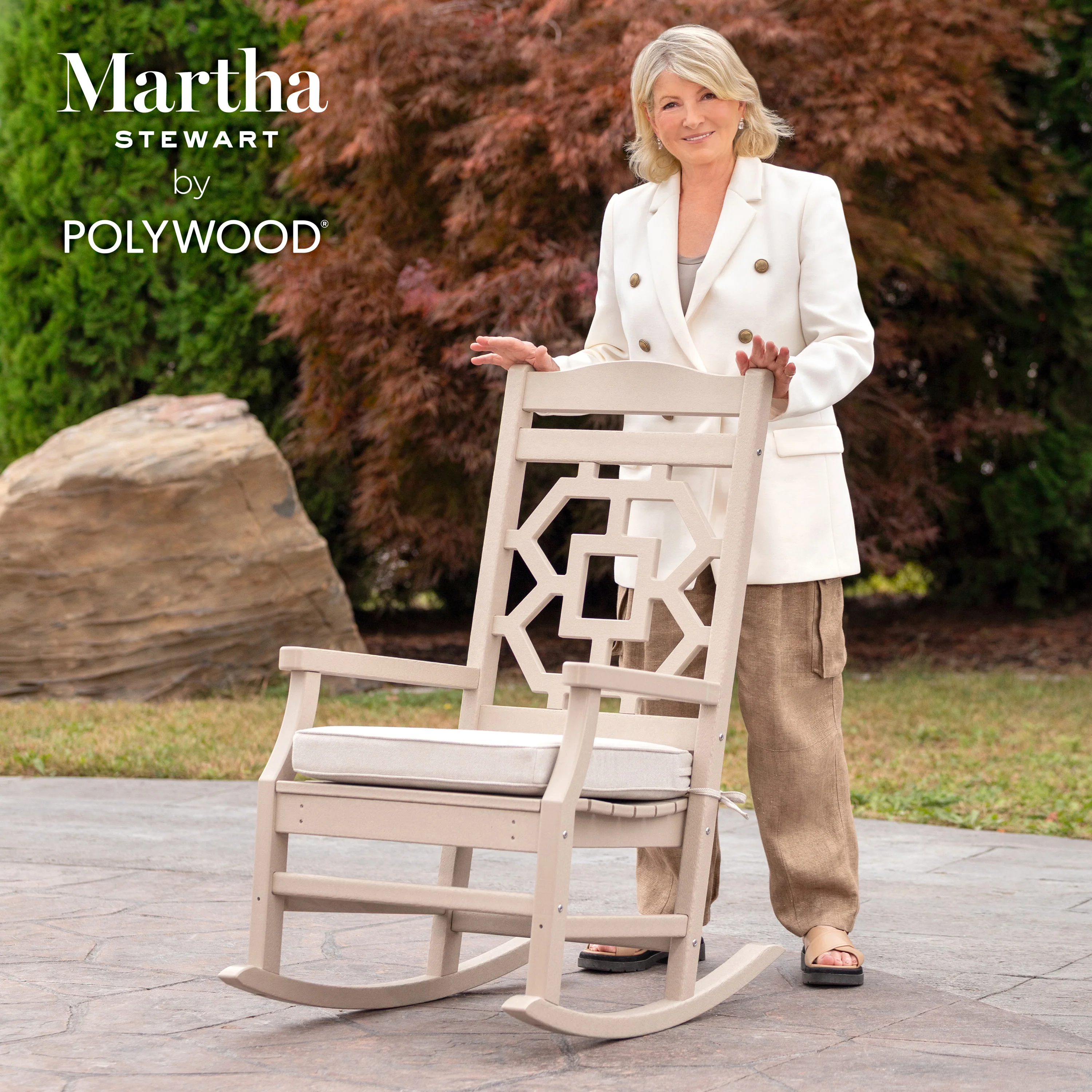 Chinoiserie Rocking Chair - Image 4