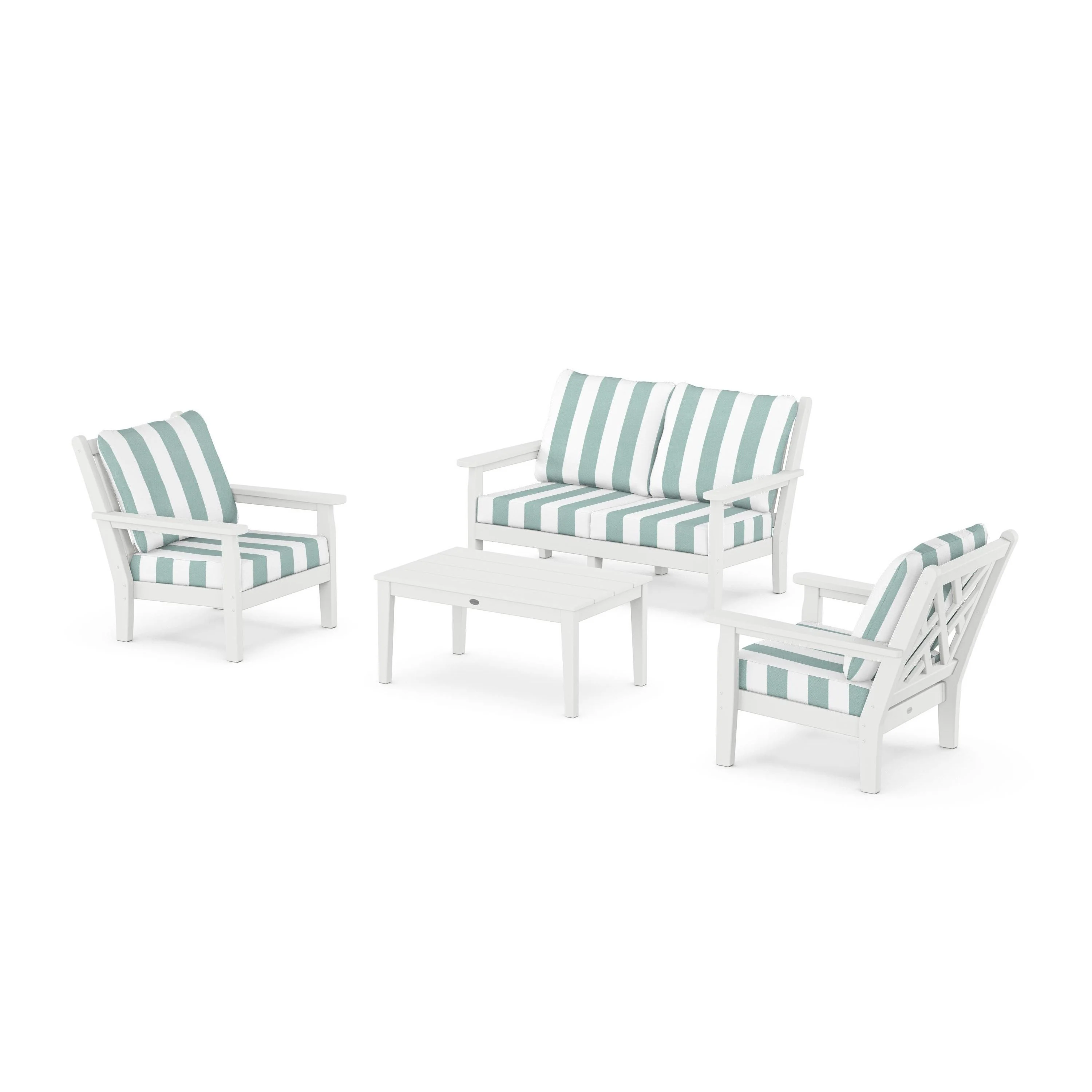 Chippendale 4-Piece Deep Seating Set with Loveseat - Image 109