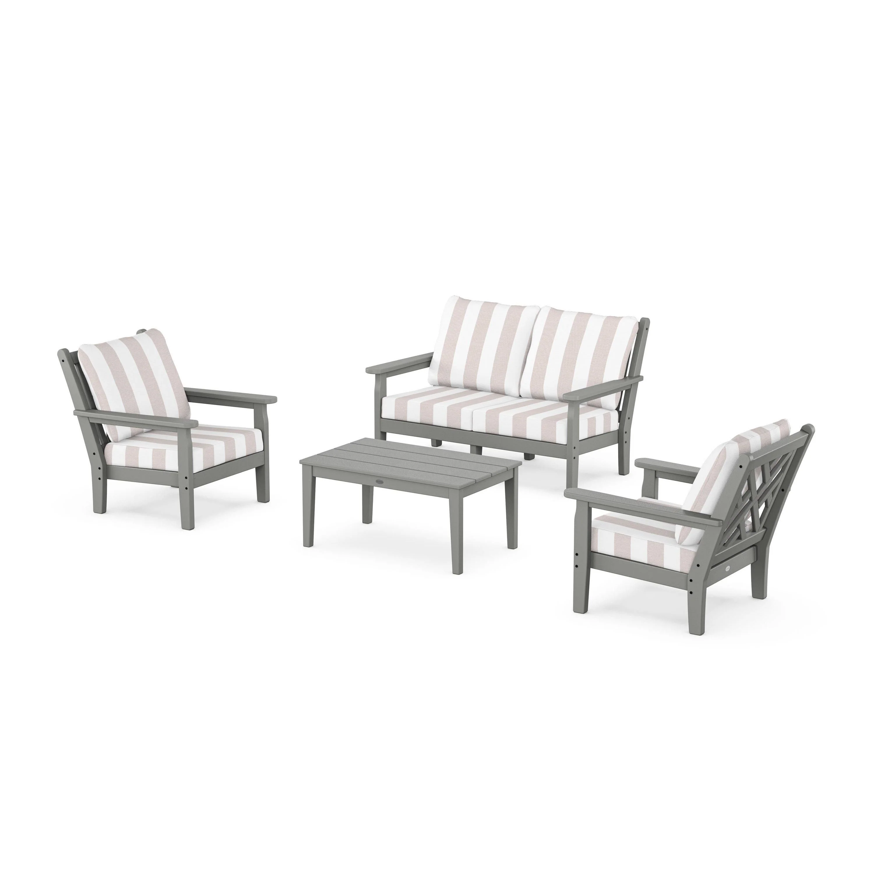 Chippendale 4-Piece Deep Seating Set with Loveseat - Image 117