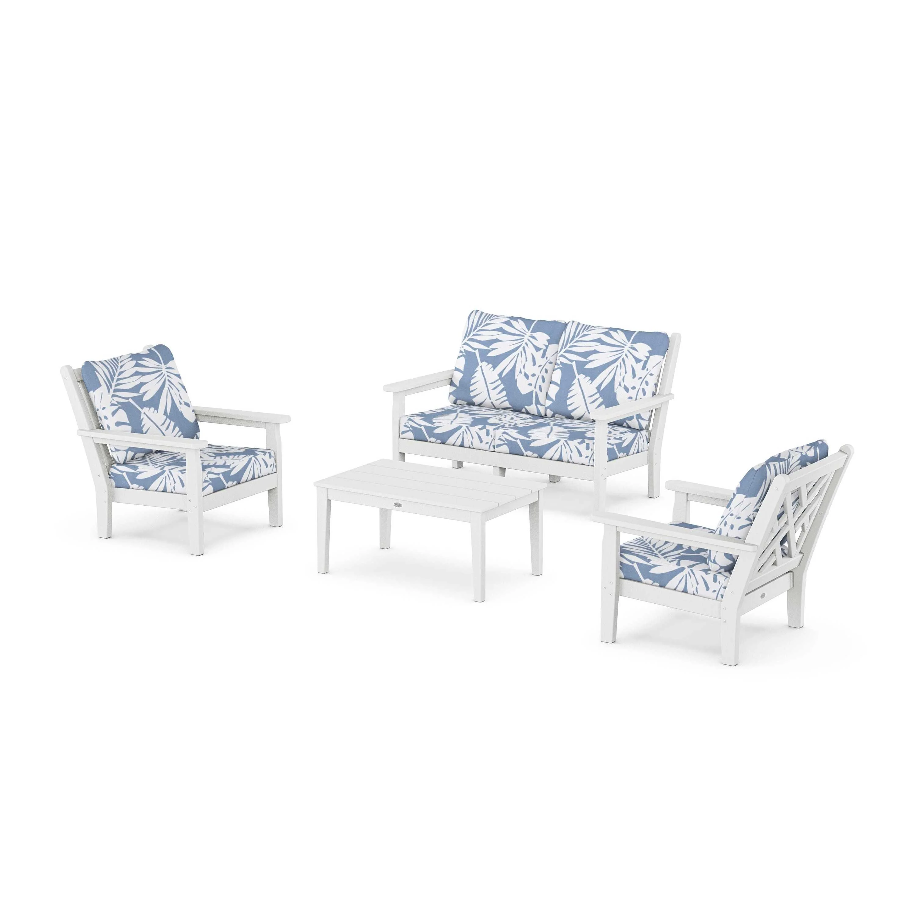 Chippendale 4-Piece Deep Seating Set with Loveseat - Image 118