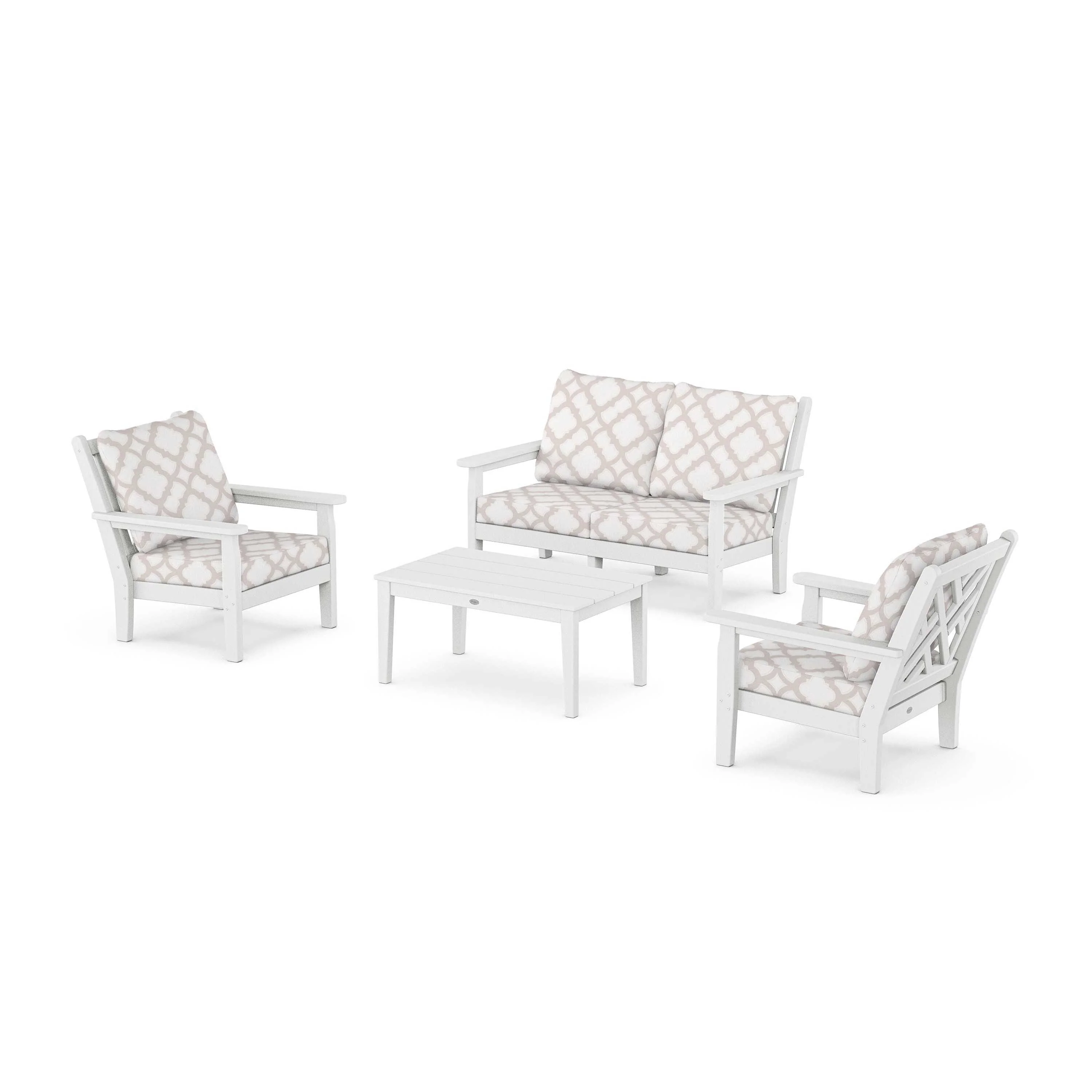 Chippendale 4-Piece Deep Seating Set with Loveseat - Image 121