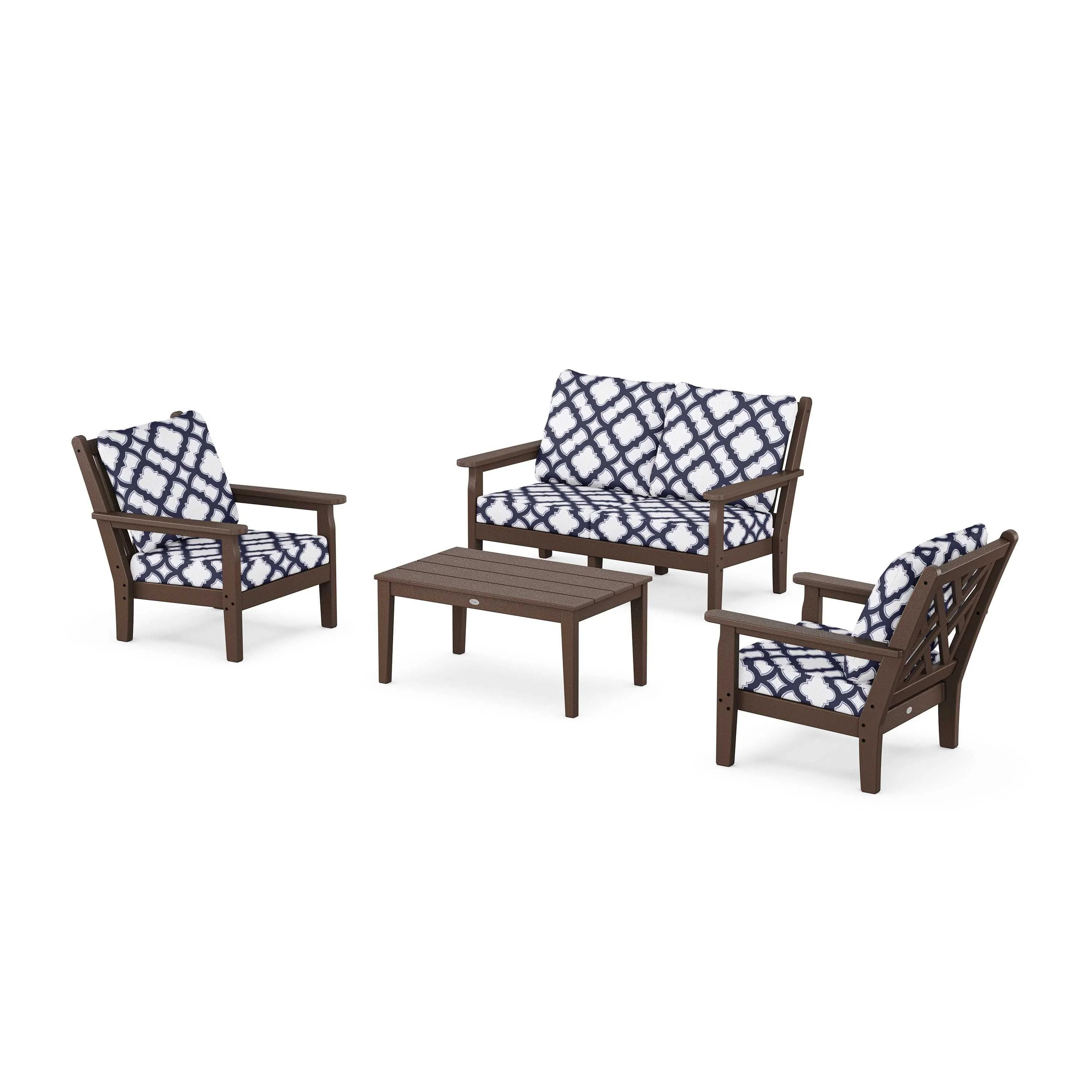 Chippendale 4-Piece Deep Seating Set with Loveseat - Image 126