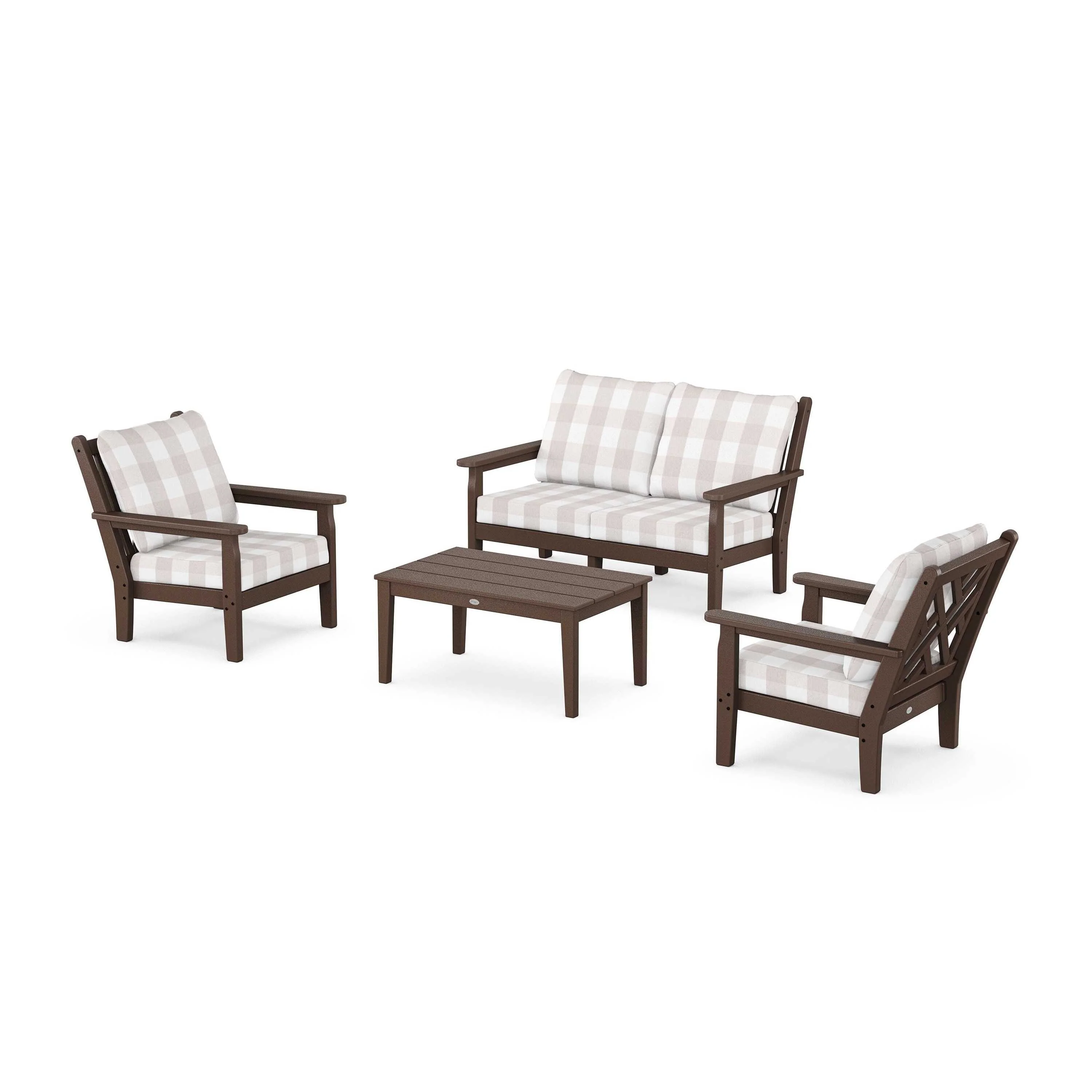 Chippendale 4-Piece Deep Seating Set with Loveseat - Image 15