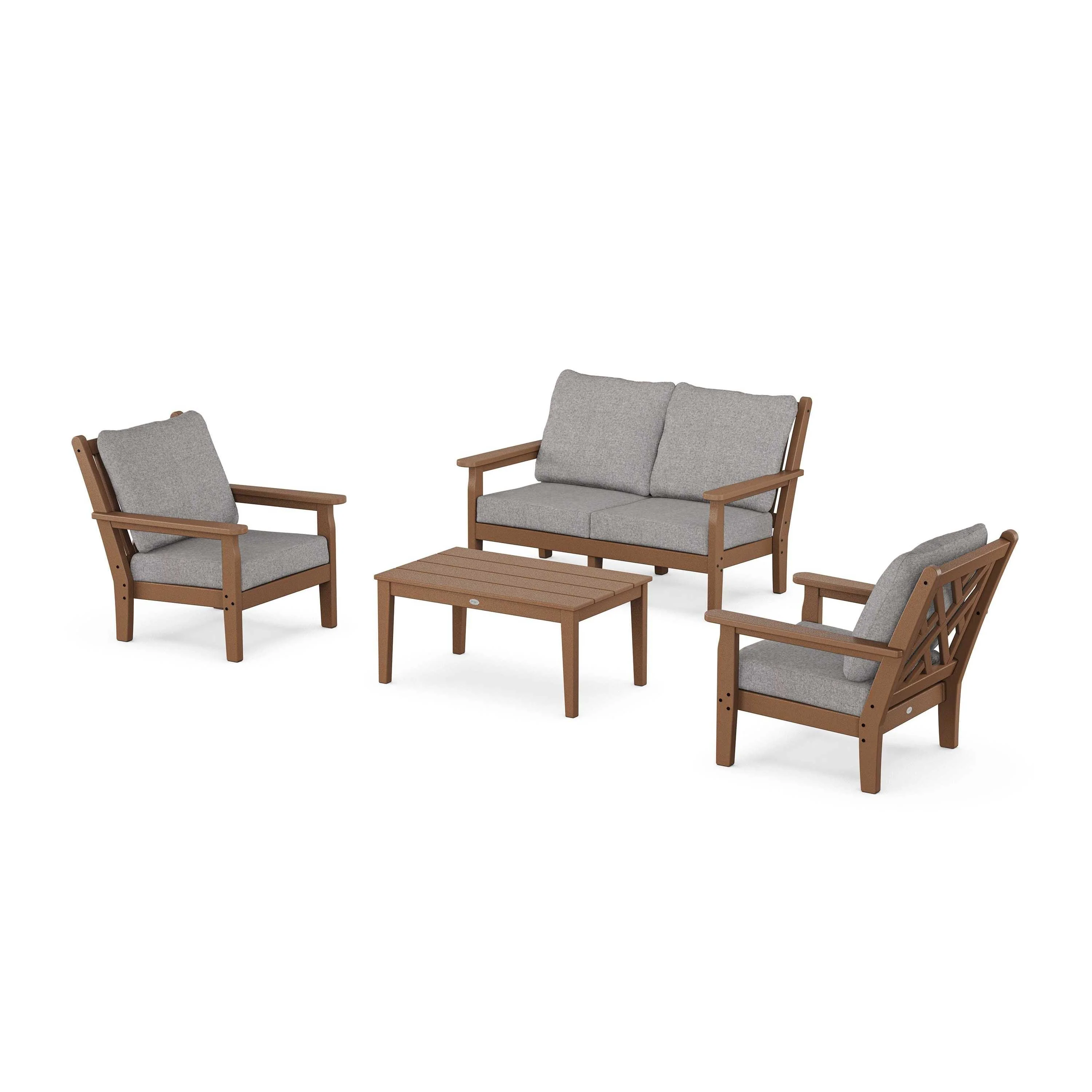 Chippendale 4-Piece Deep Seating Set with Loveseat - Image 157