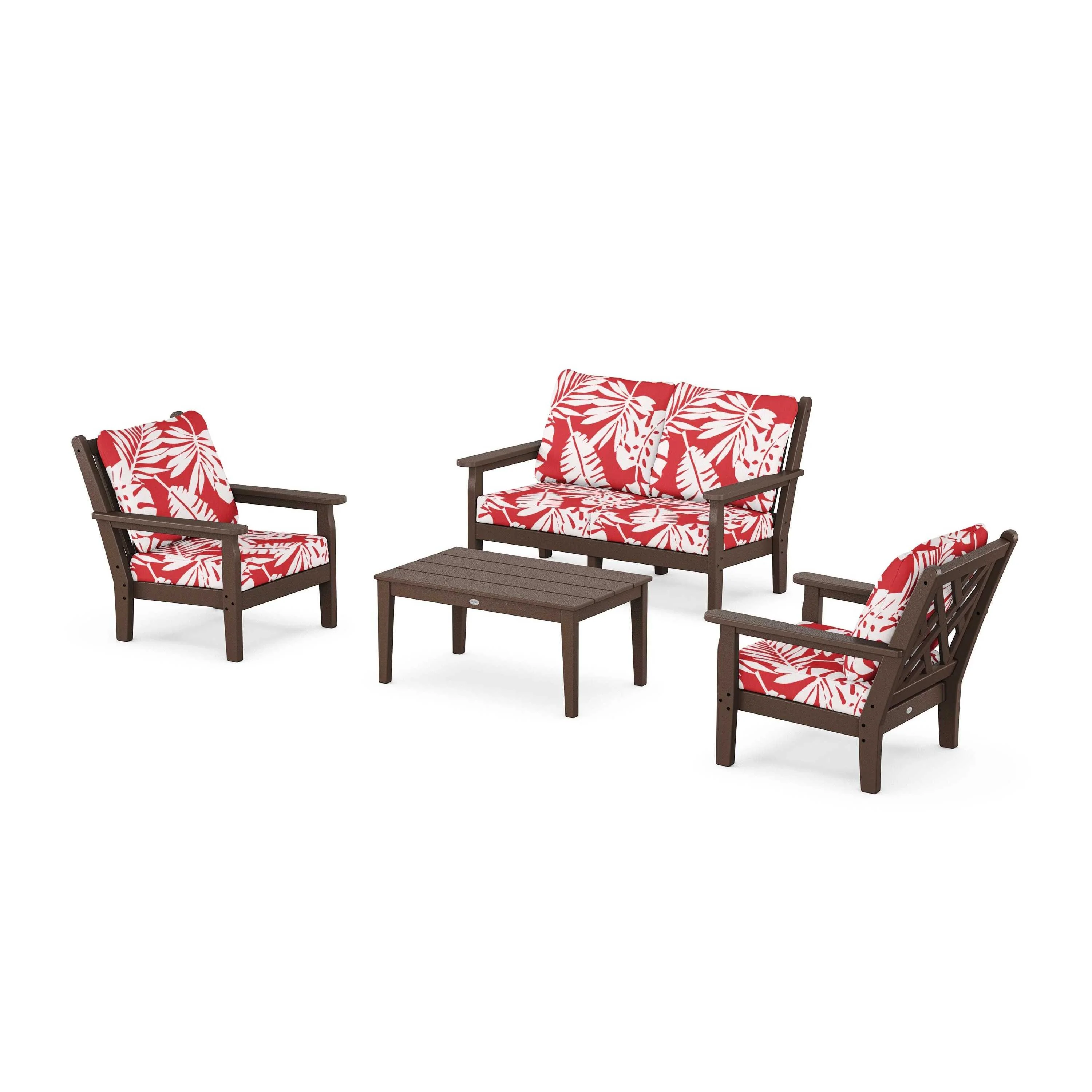 Chippendale 4-Piece Deep Seating Set with Loveseat - Image 159