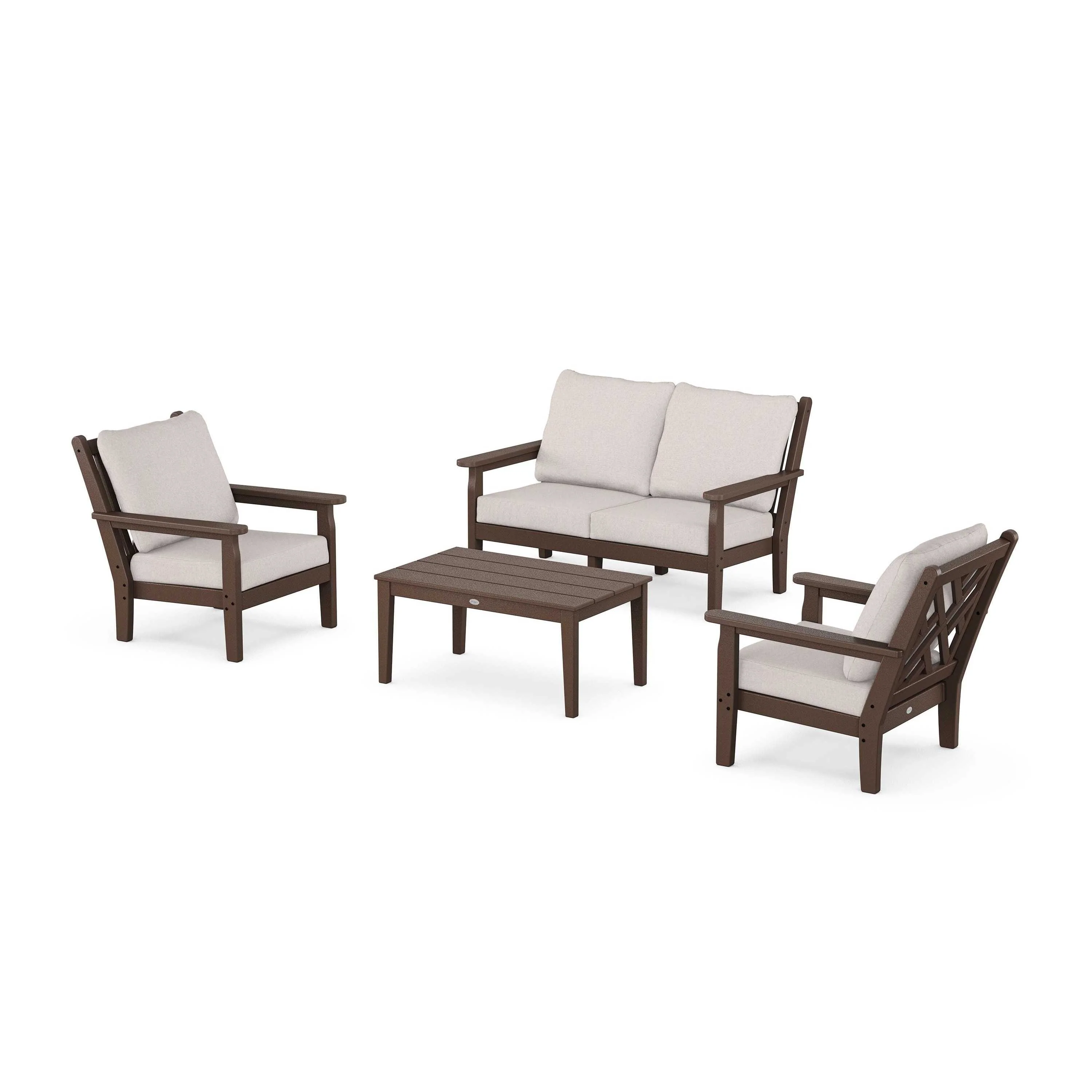 Chippendale 4-Piece Deep Seating Set with Loveseat - Image 163