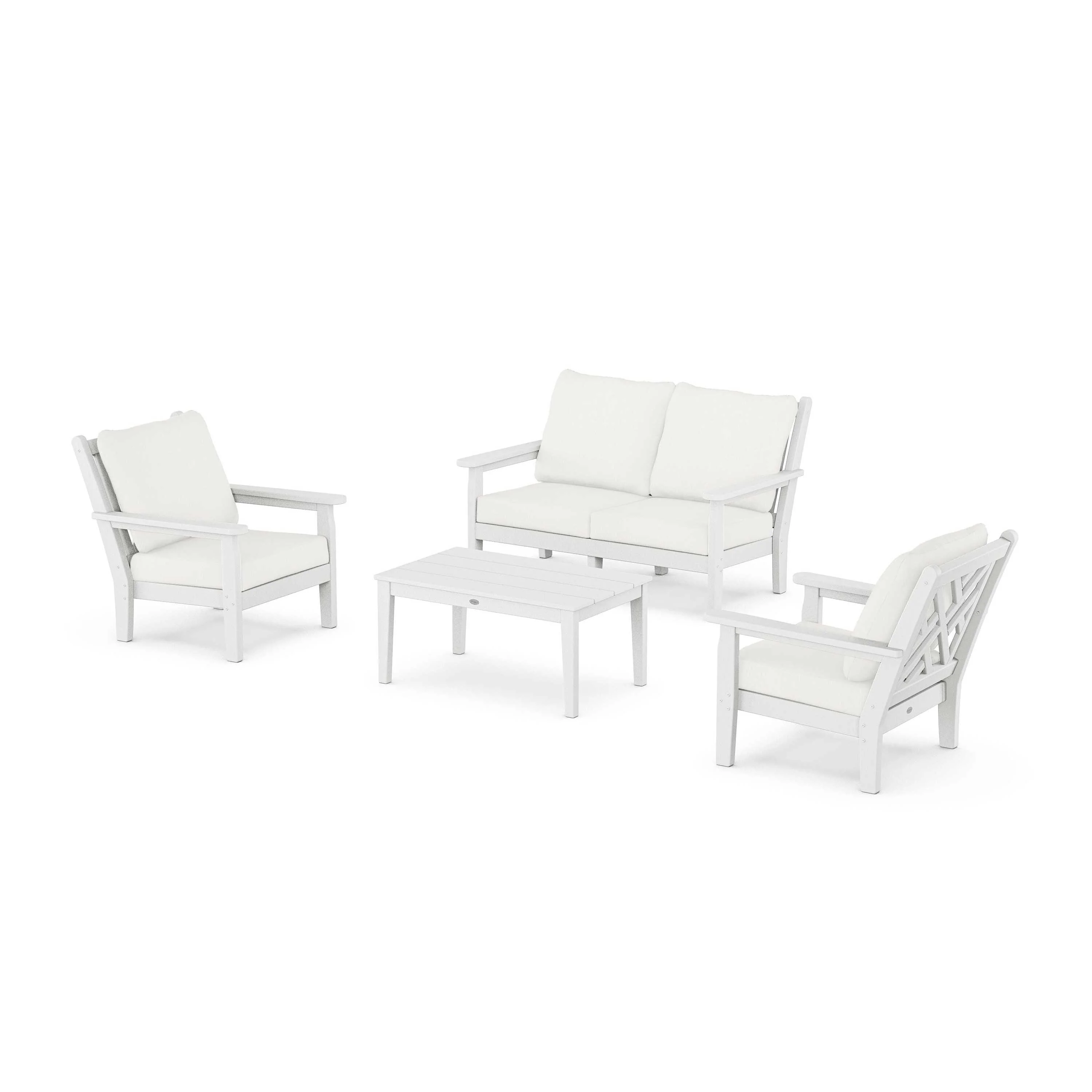 Chippendale 4-Piece Deep Seating Set with Loveseat - Image 164