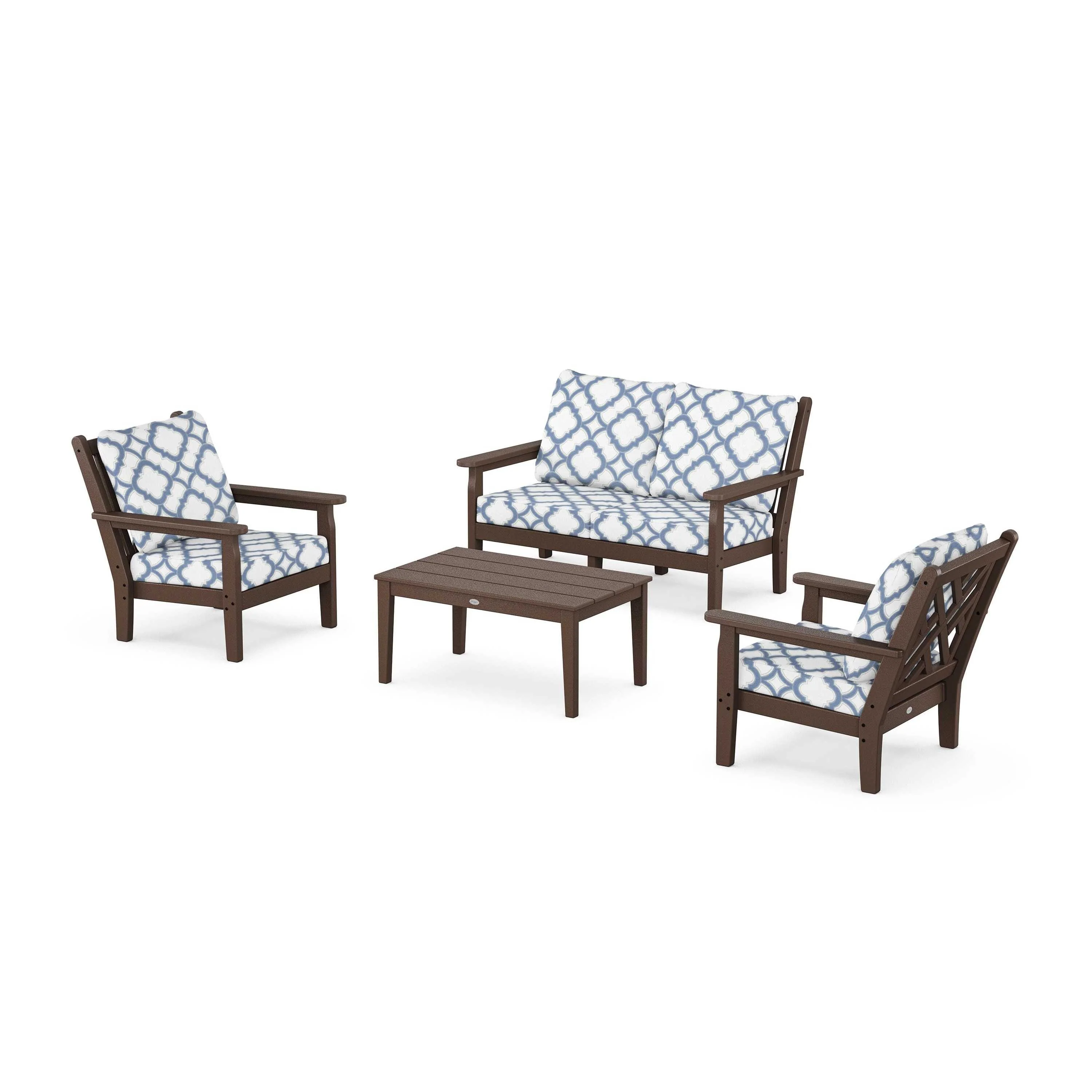 Chippendale 4-Piece Deep Seating Set with Loveseat - Image 167