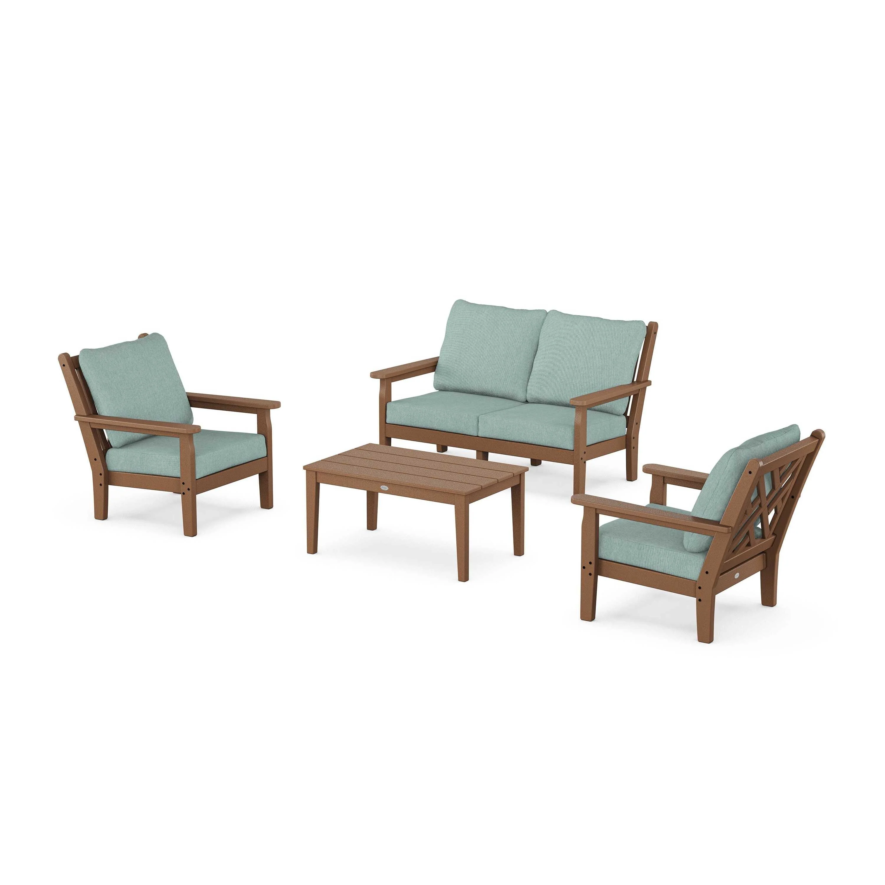 Chippendale 4-Piece Deep Seating Set with Loveseat - Image 168
