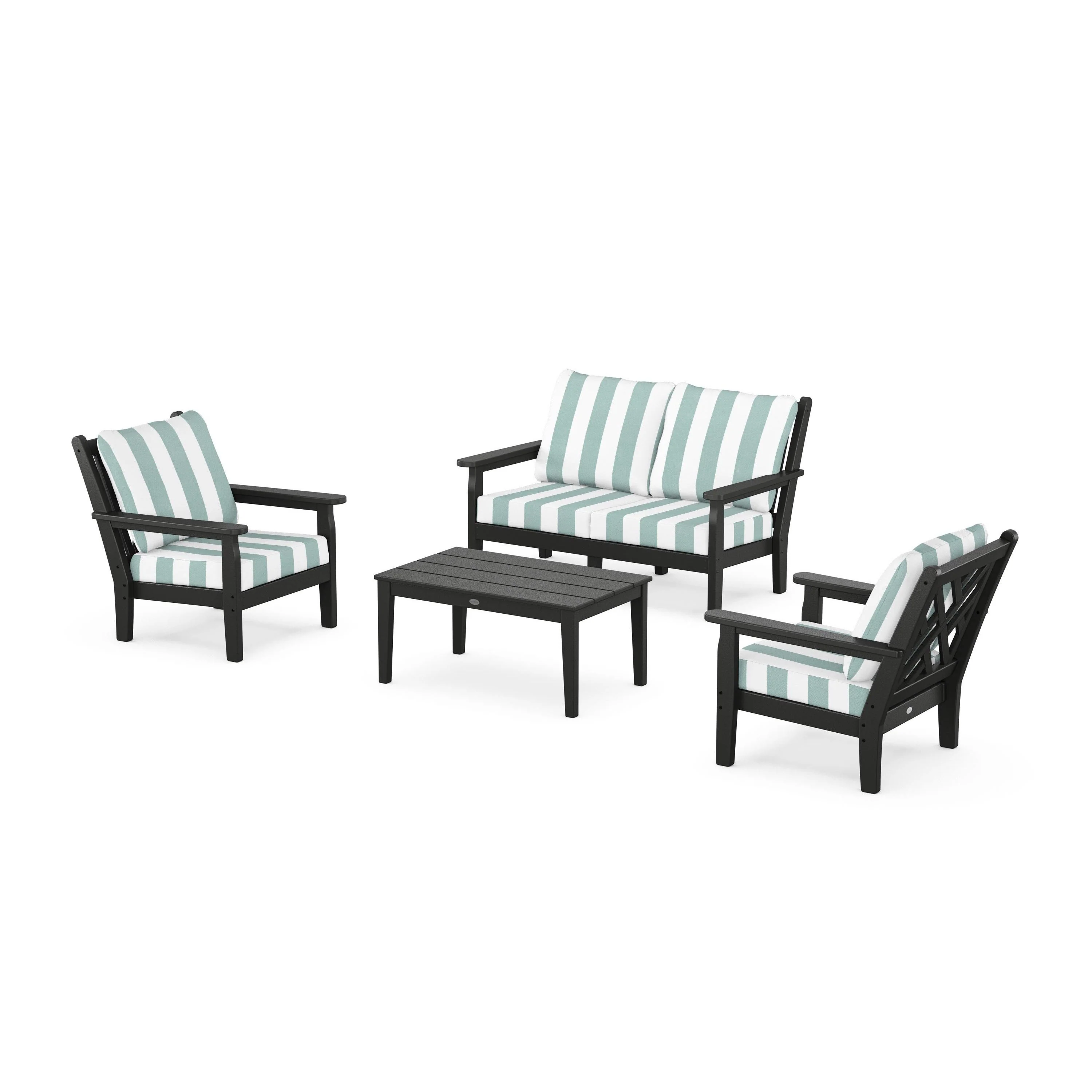 Chippendale 4-Piece Deep Seating Set with Loveseat - Image 170
