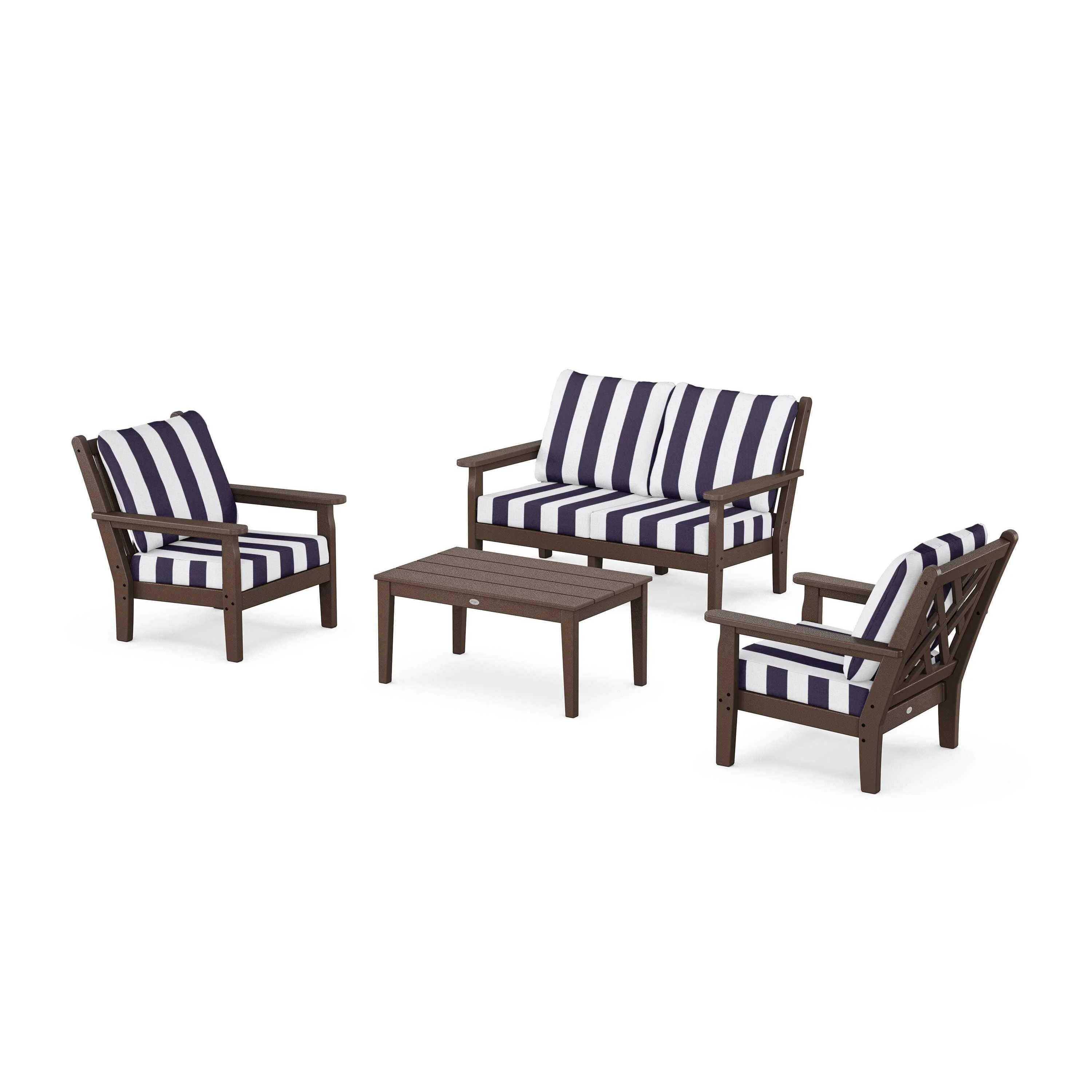 Chippendale 4-Piece Deep Seating Set with Loveseat - Image 175