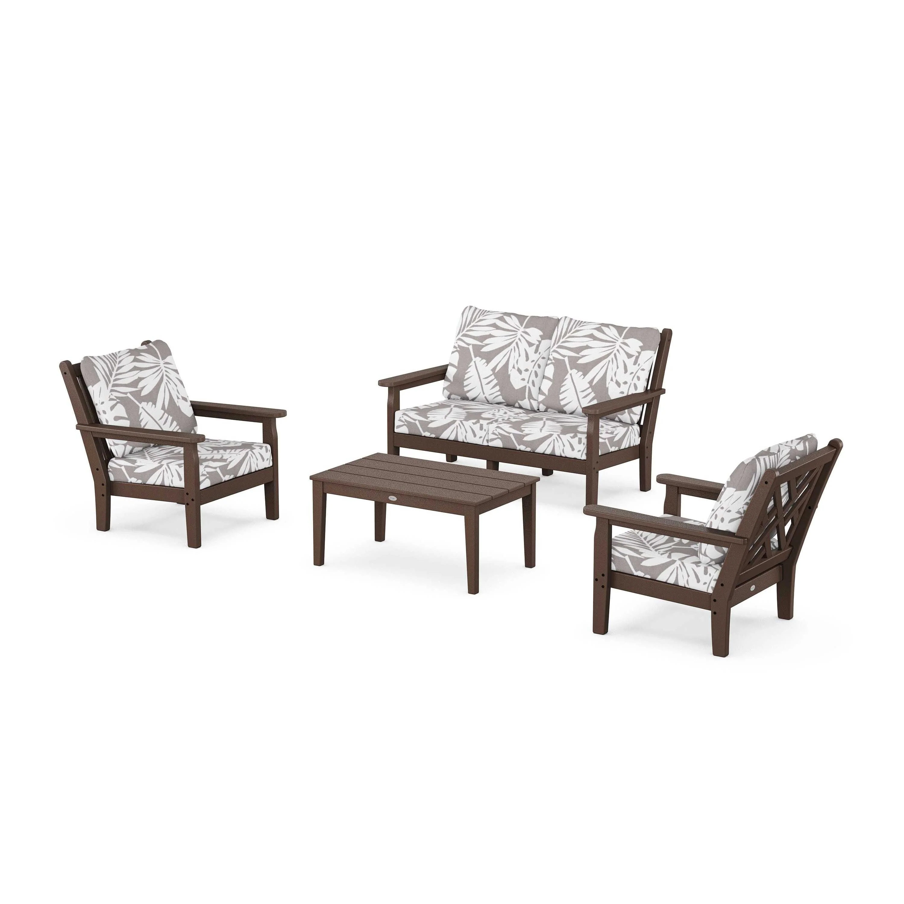Chippendale 4-Piece Deep Seating Set with Loveseat - Image 181
