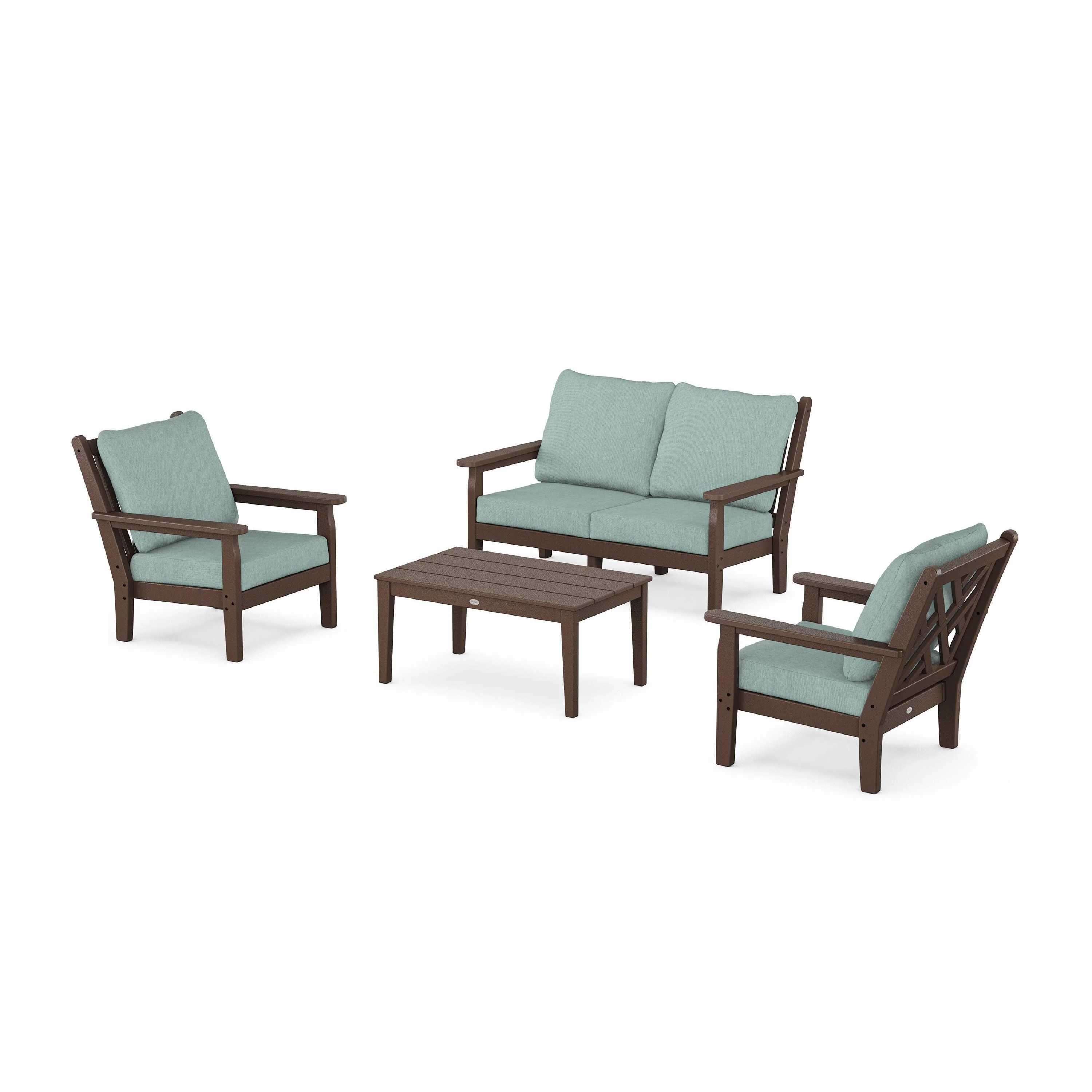 Chippendale 4-Piece Deep Seating Set with Loveseat - Image 186