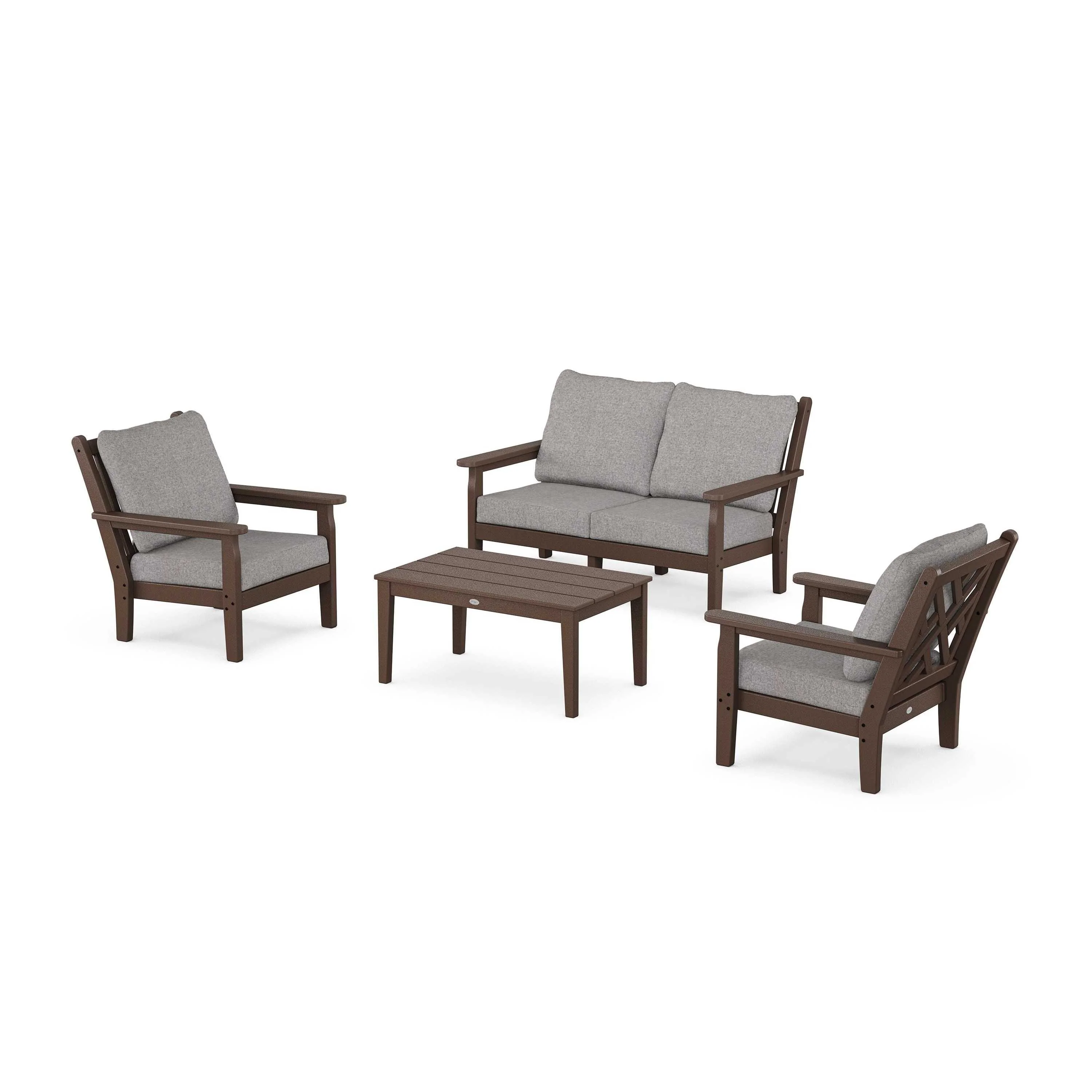 Chippendale 4-Piece Deep Seating Set with Loveseat - Image 193