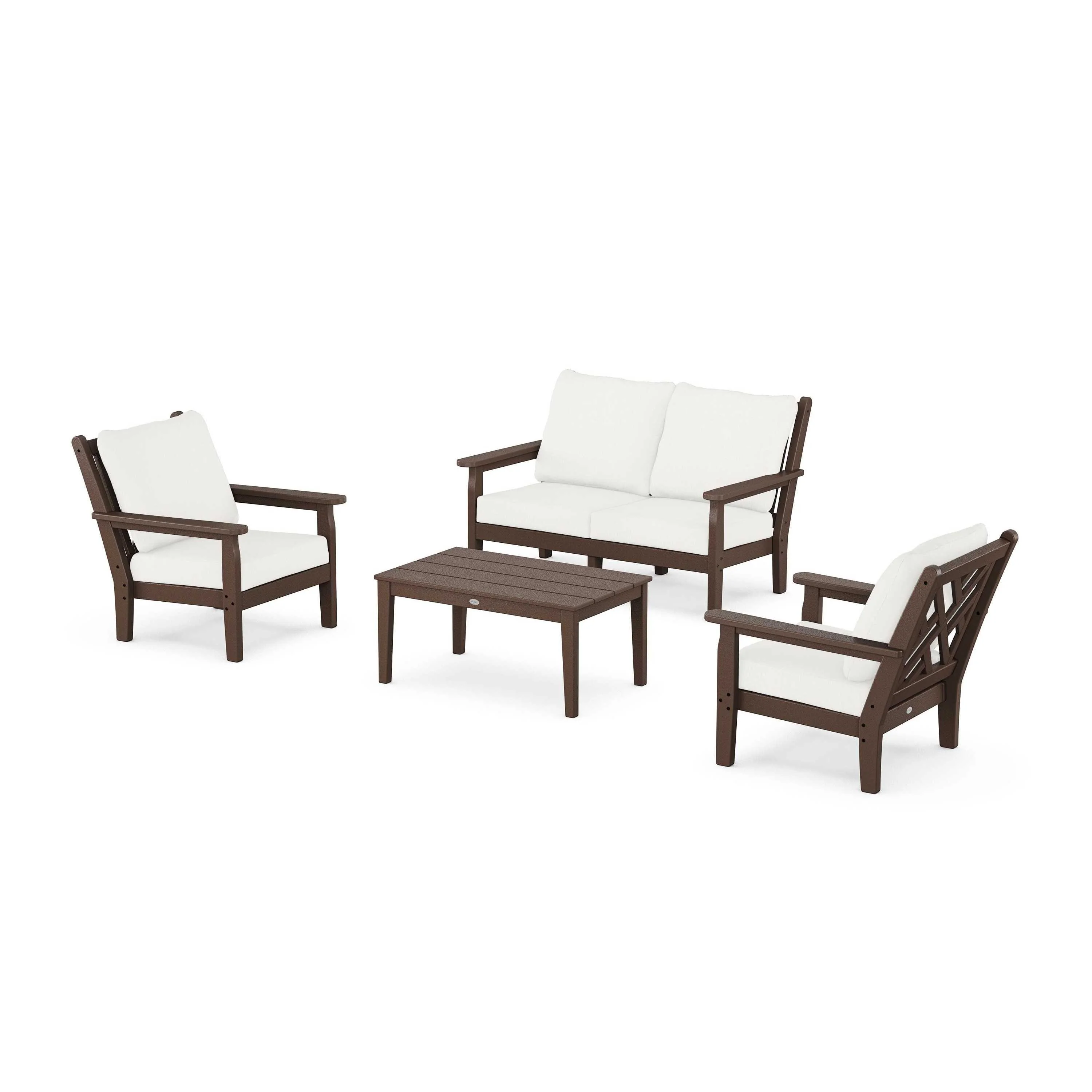 Chippendale 4-Piece Deep Seating Set with Loveseat - Image 194