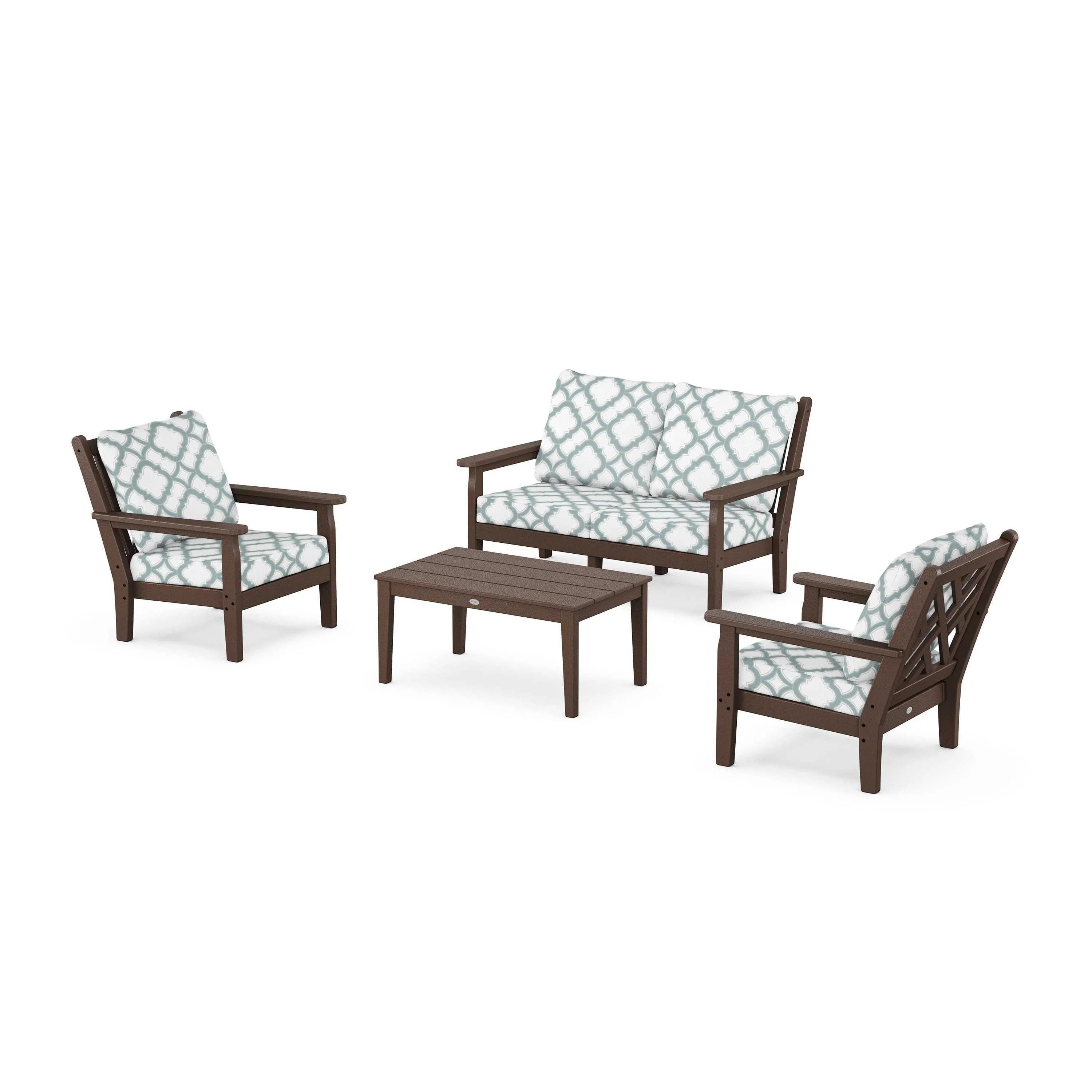 Chippendale 4-Piece Deep Seating Set with Loveseat - Image 199