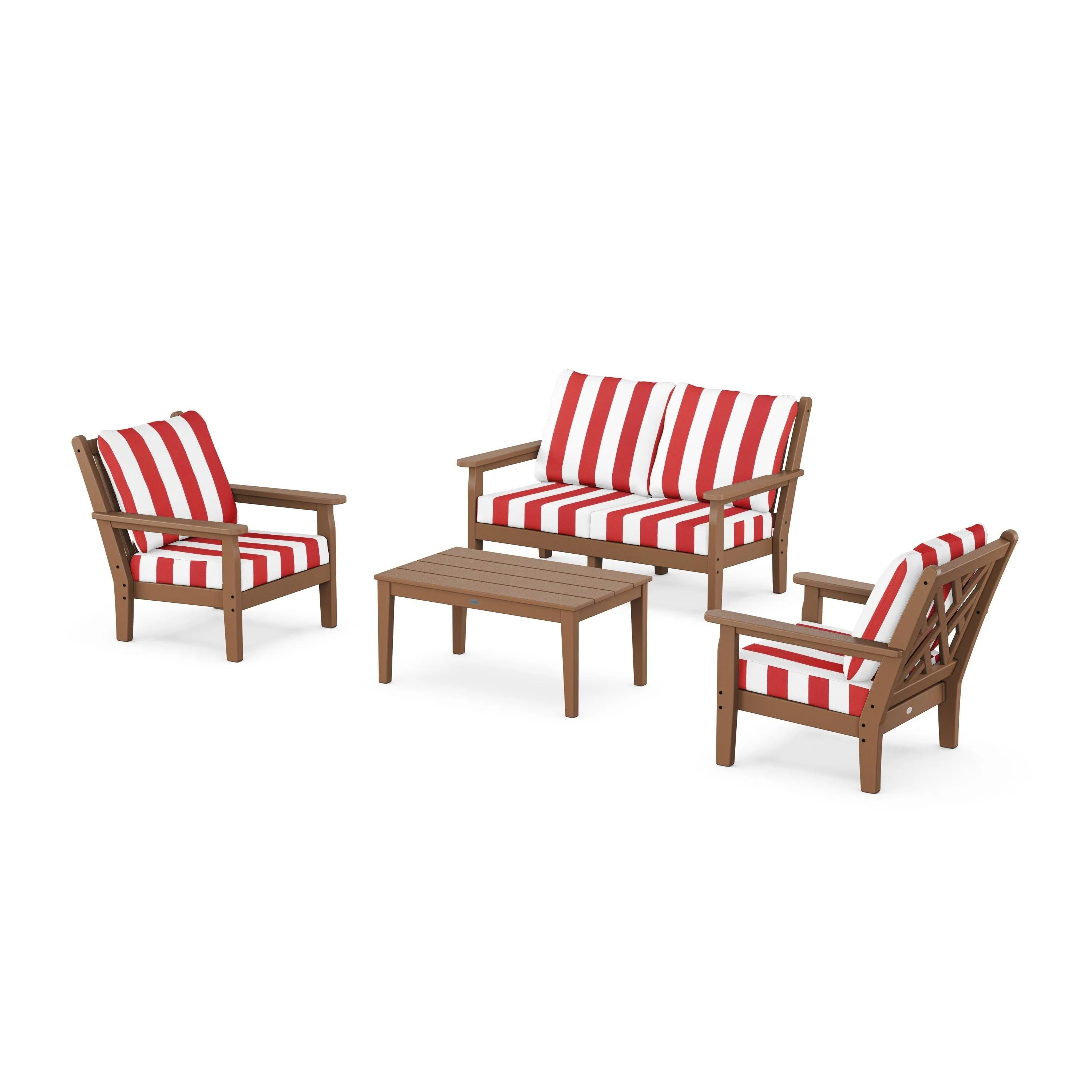 Chippendale 4-Piece Deep Seating Set with Loveseat - Image 200