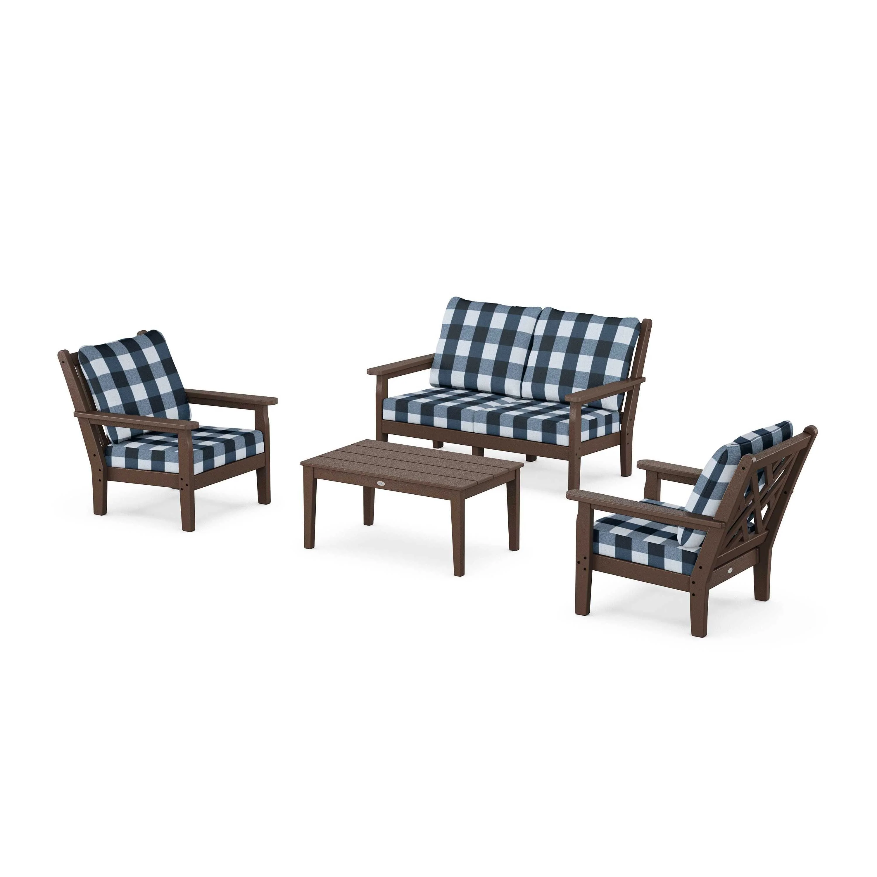 Chippendale 4-Piece Deep Seating Set with Loveseat - Image 201