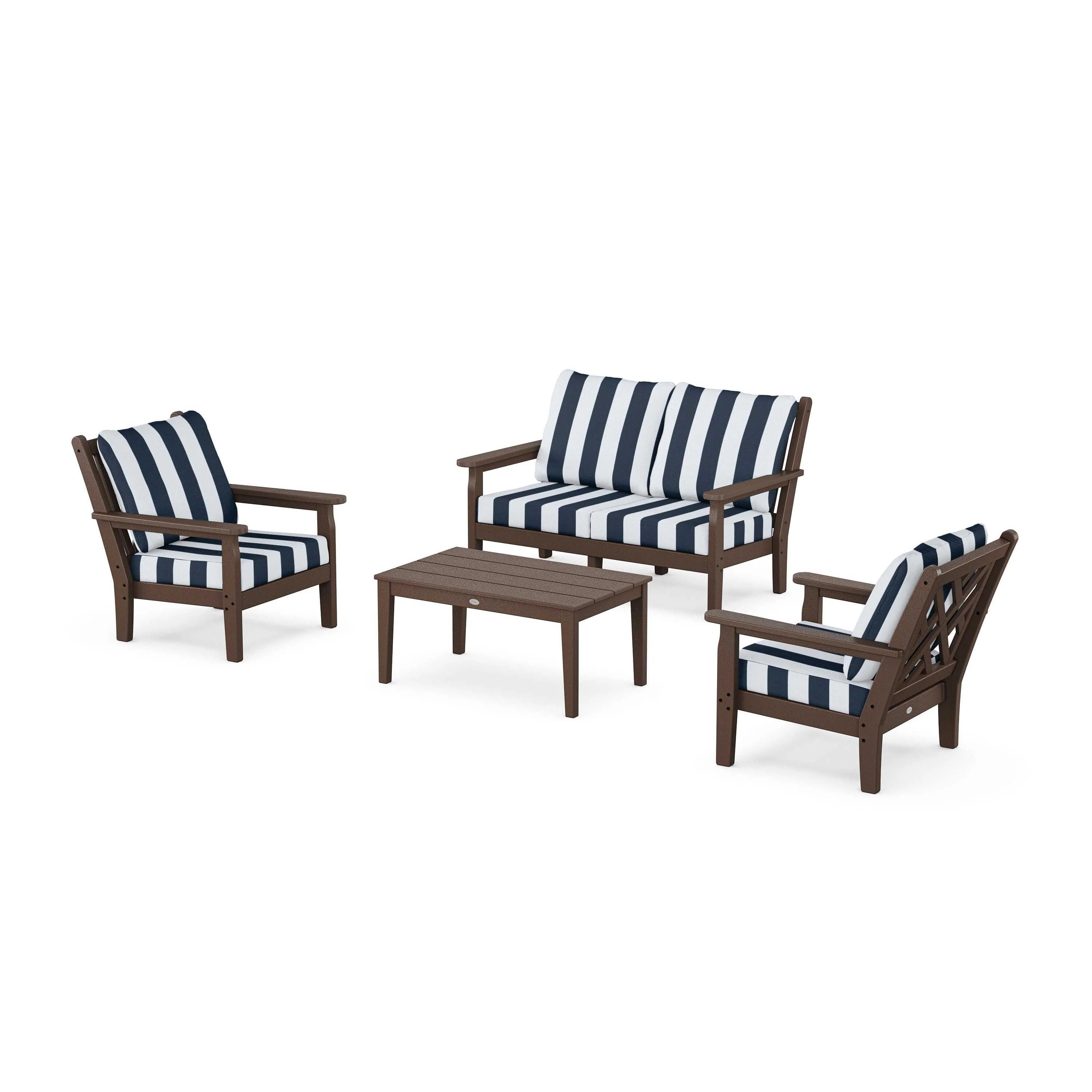 Chippendale 4-Piece Deep Seating Set with Loveseat - Image 205