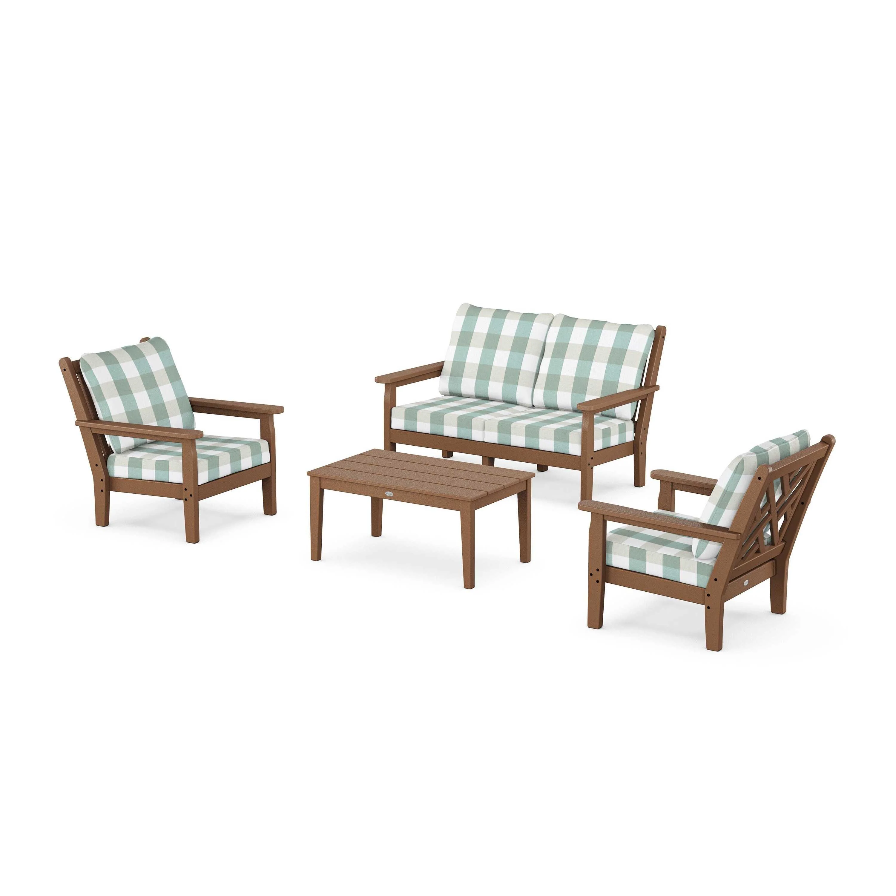 Chippendale 4-Piece Deep Seating Set with Loveseat - Image 213
