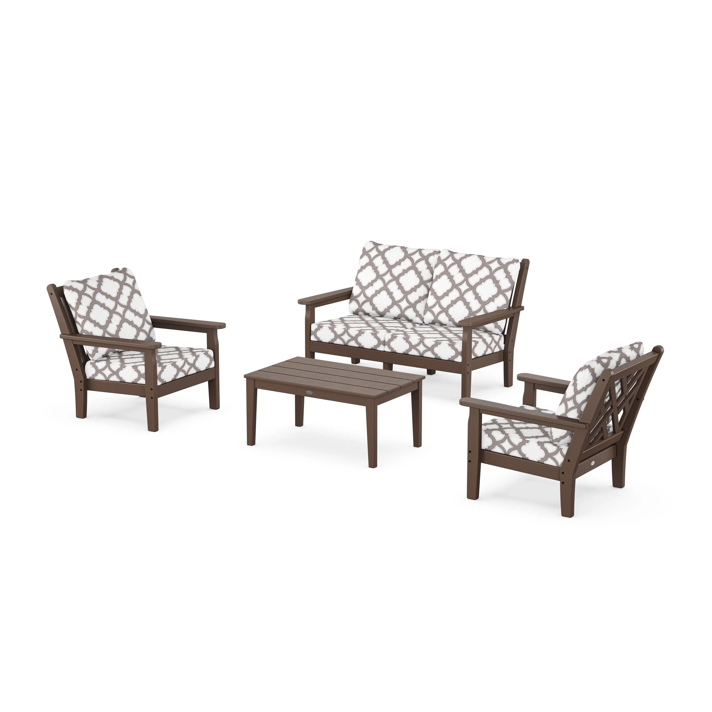 Chippendale 4-Piece Deep Seating Set with Loveseat - Image 40