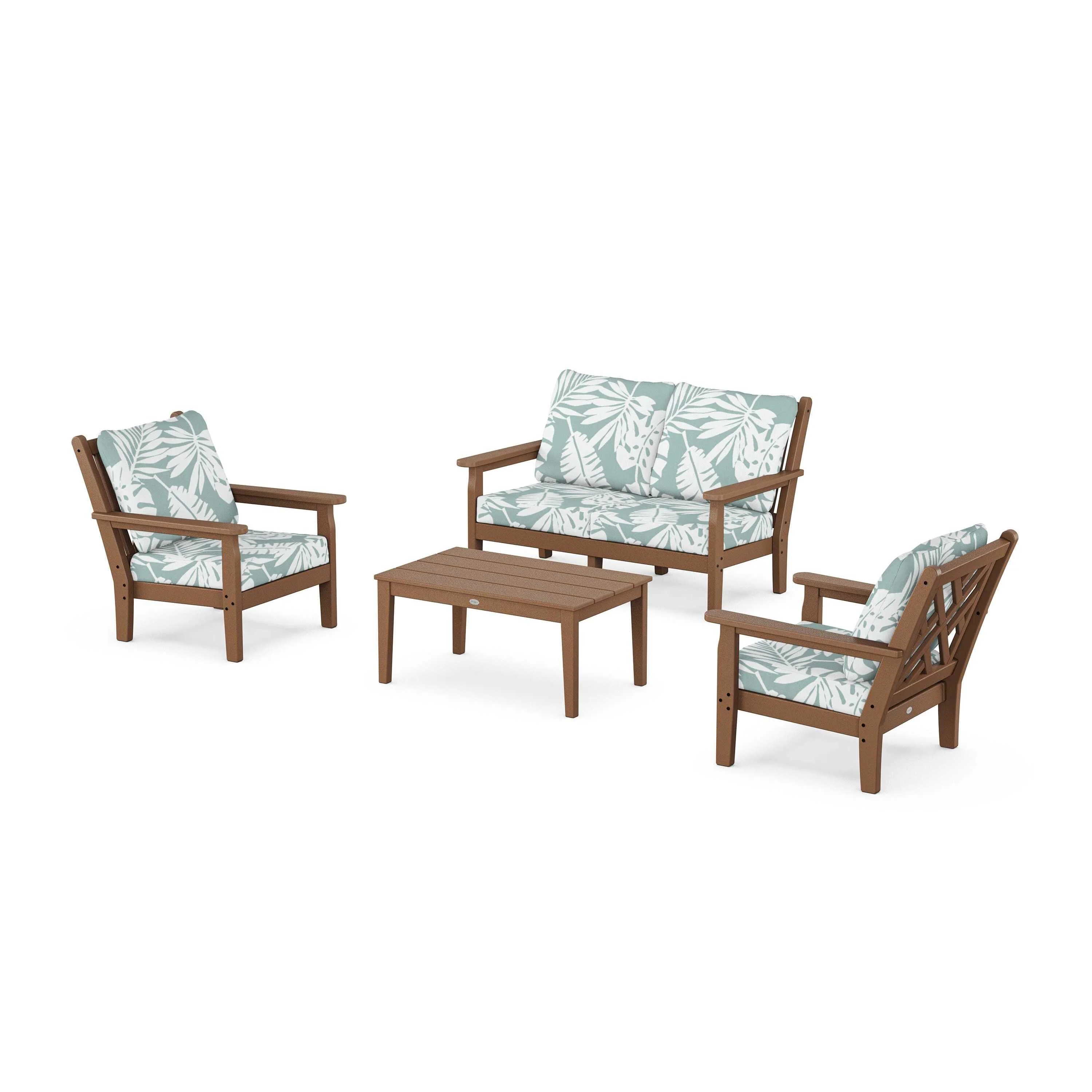 Chippendale 4-Piece Deep Seating Set with Loveseat - Image 41