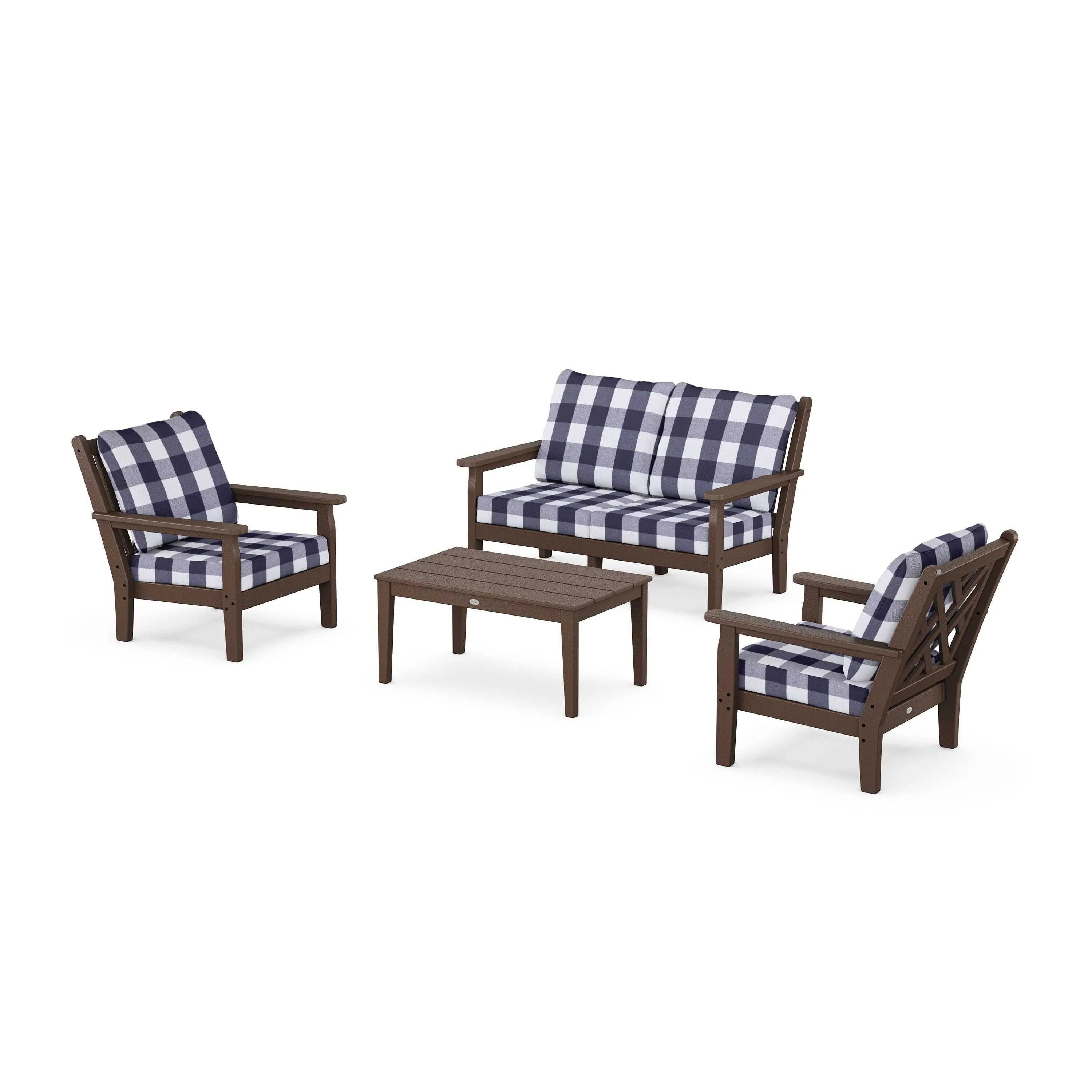 Chippendale 4-Piece Deep Seating Set with Loveseat - Image 42