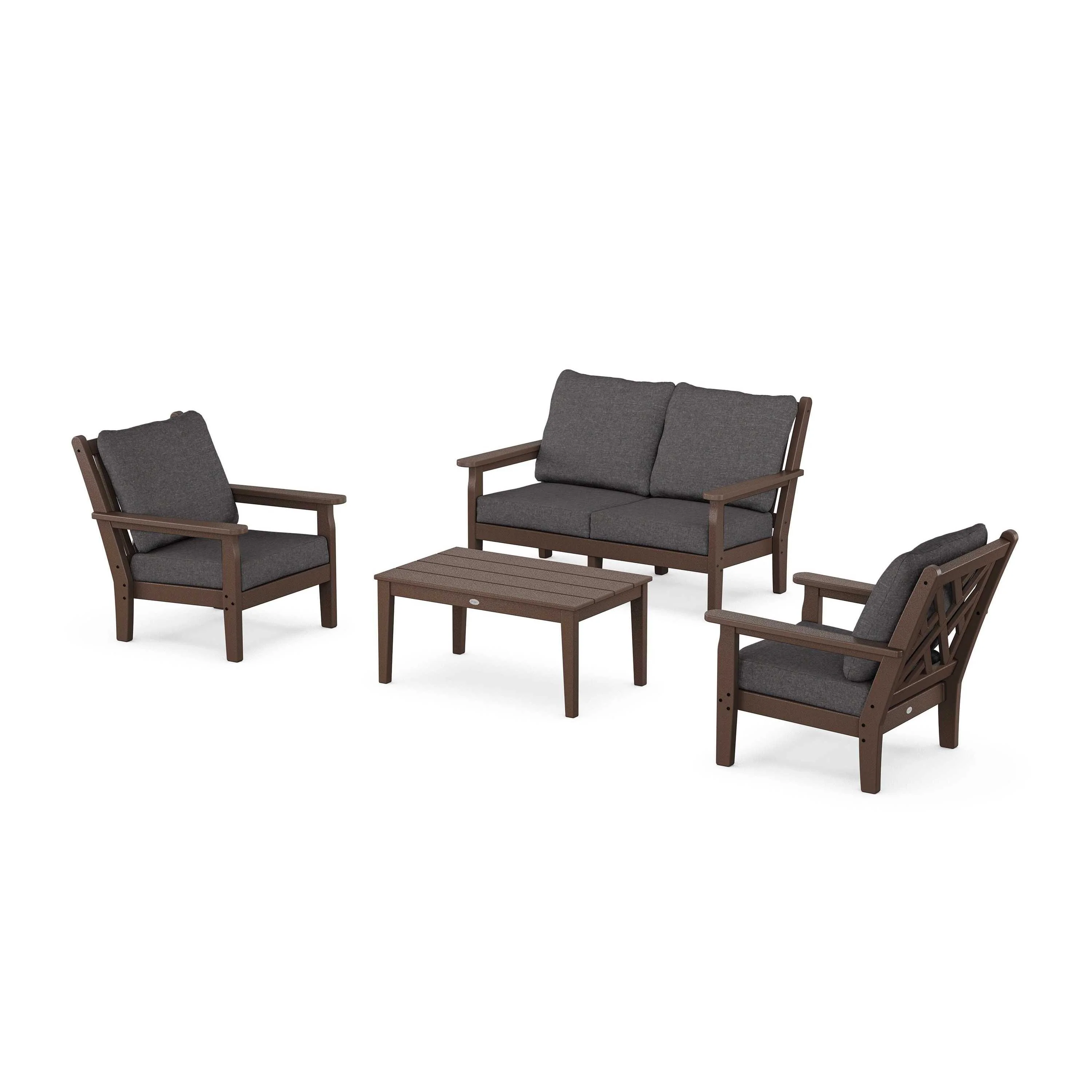 Chippendale 4-Piece Deep Seating Set with Loveseat - Image 47