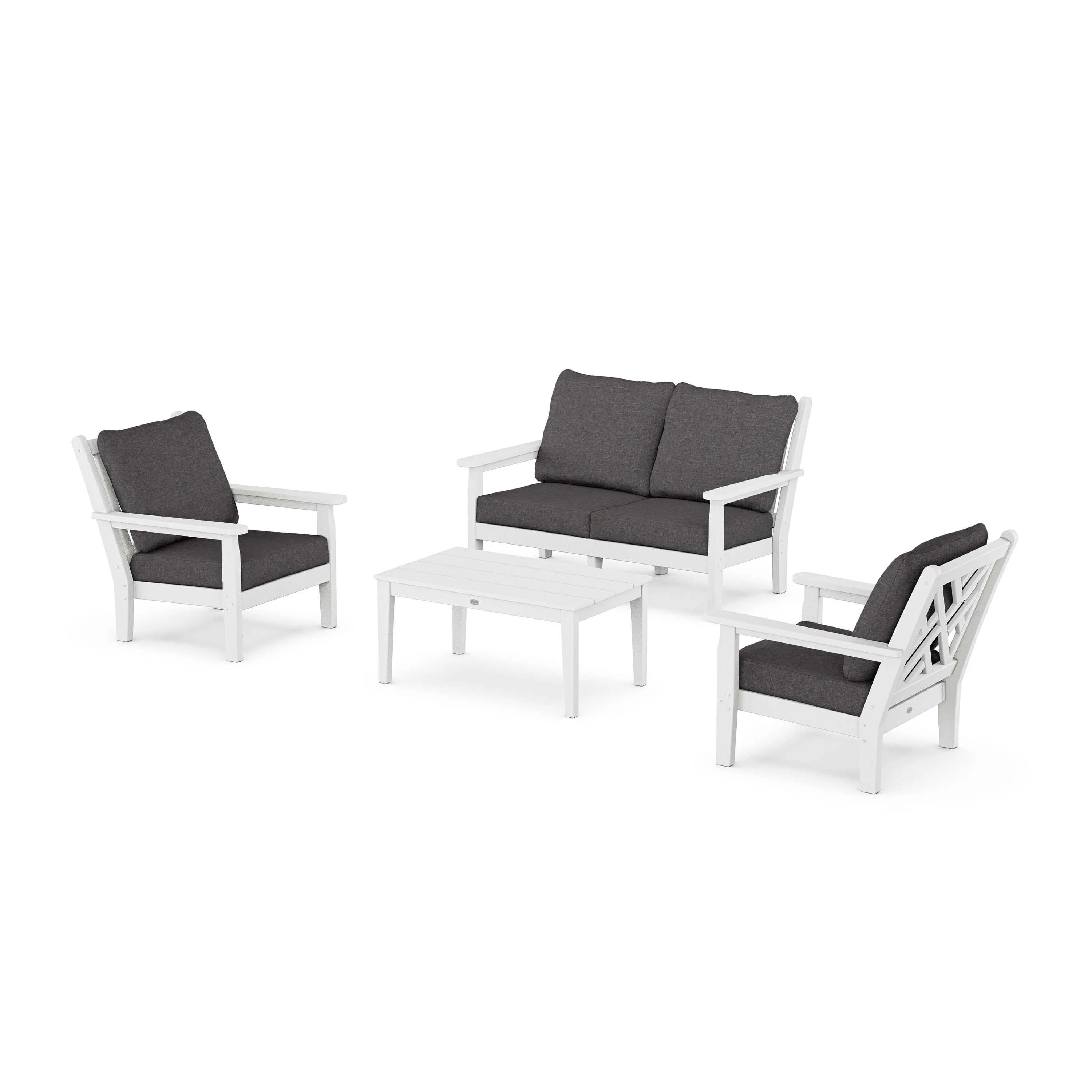 Chippendale 4-Piece Deep Seating Set with Loveseat - Image 53