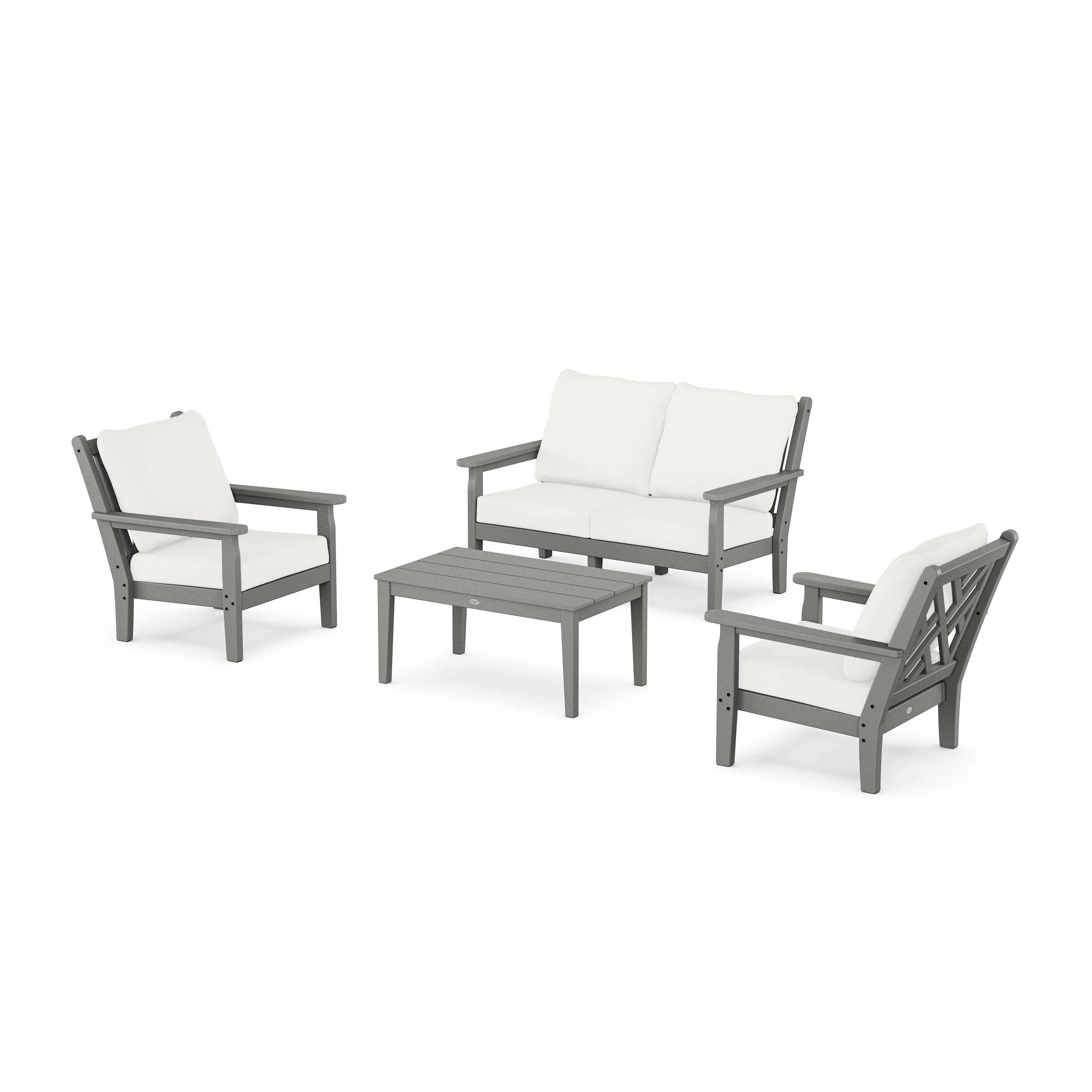 Chippendale 4-Piece Deep Seating Set with Loveseat - Image 64