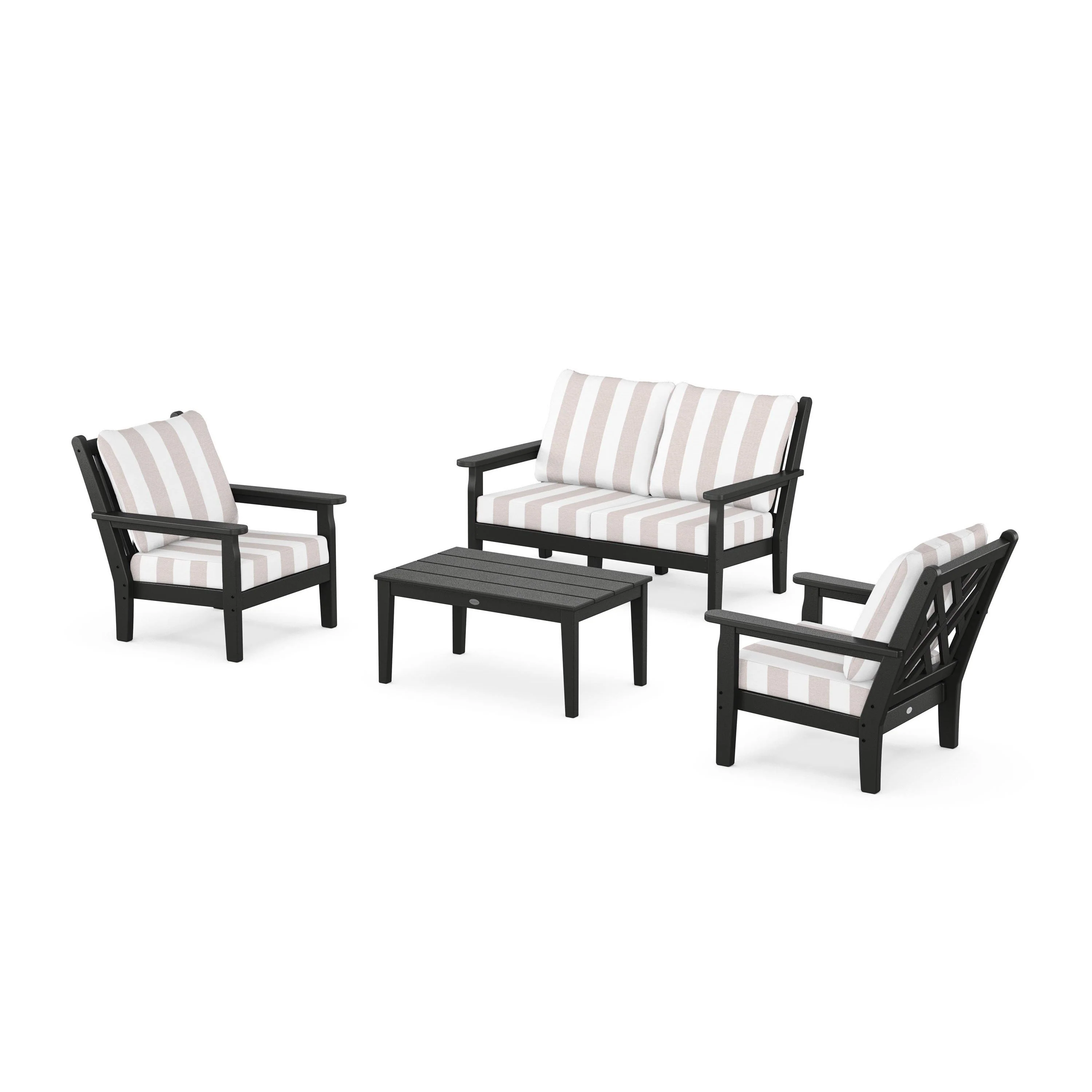 Chippendale 4-Piece Deep Seating Set with Loveseat - Image 69