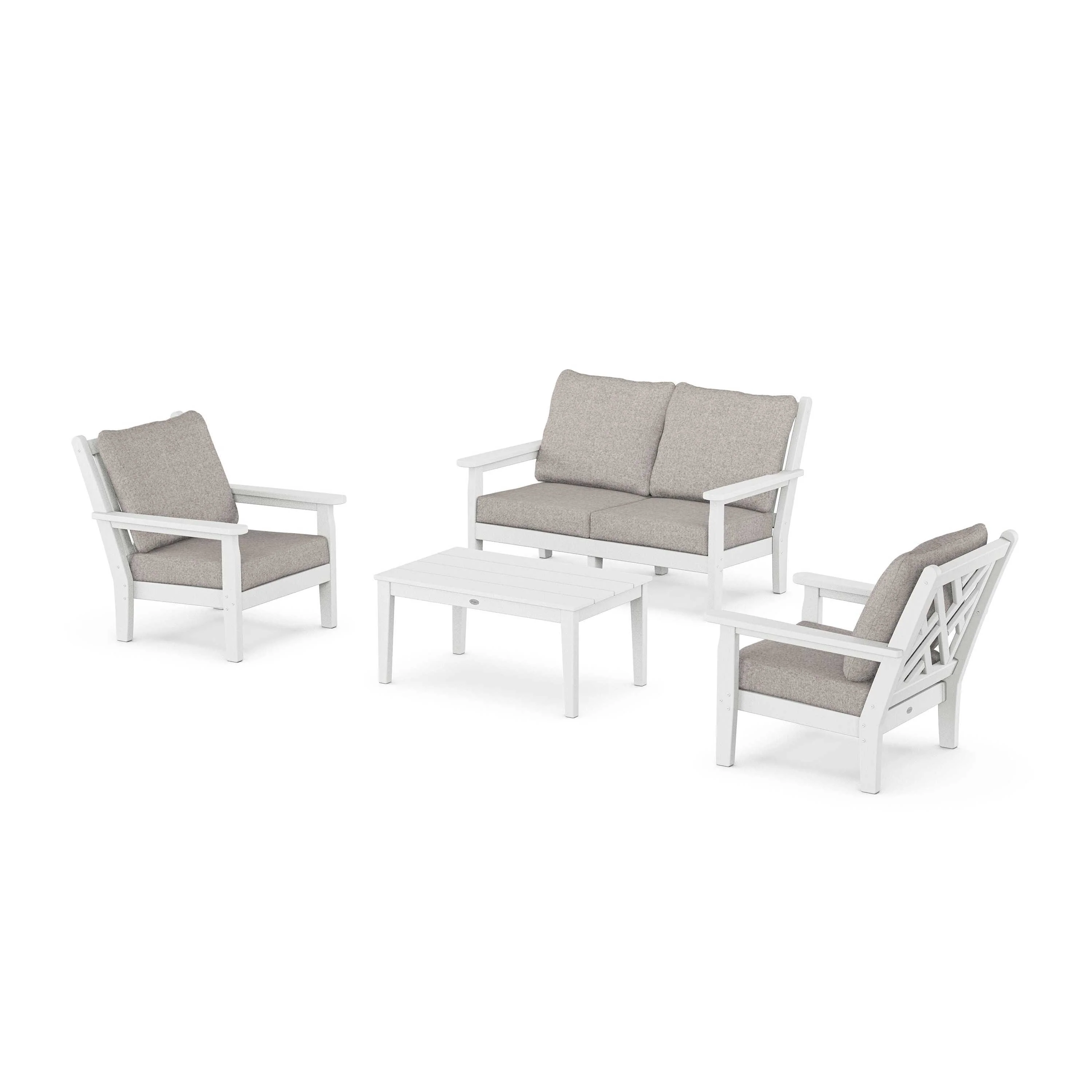 Chippendale 4-Piece Deep Seating Set with Loveseat - Image 70