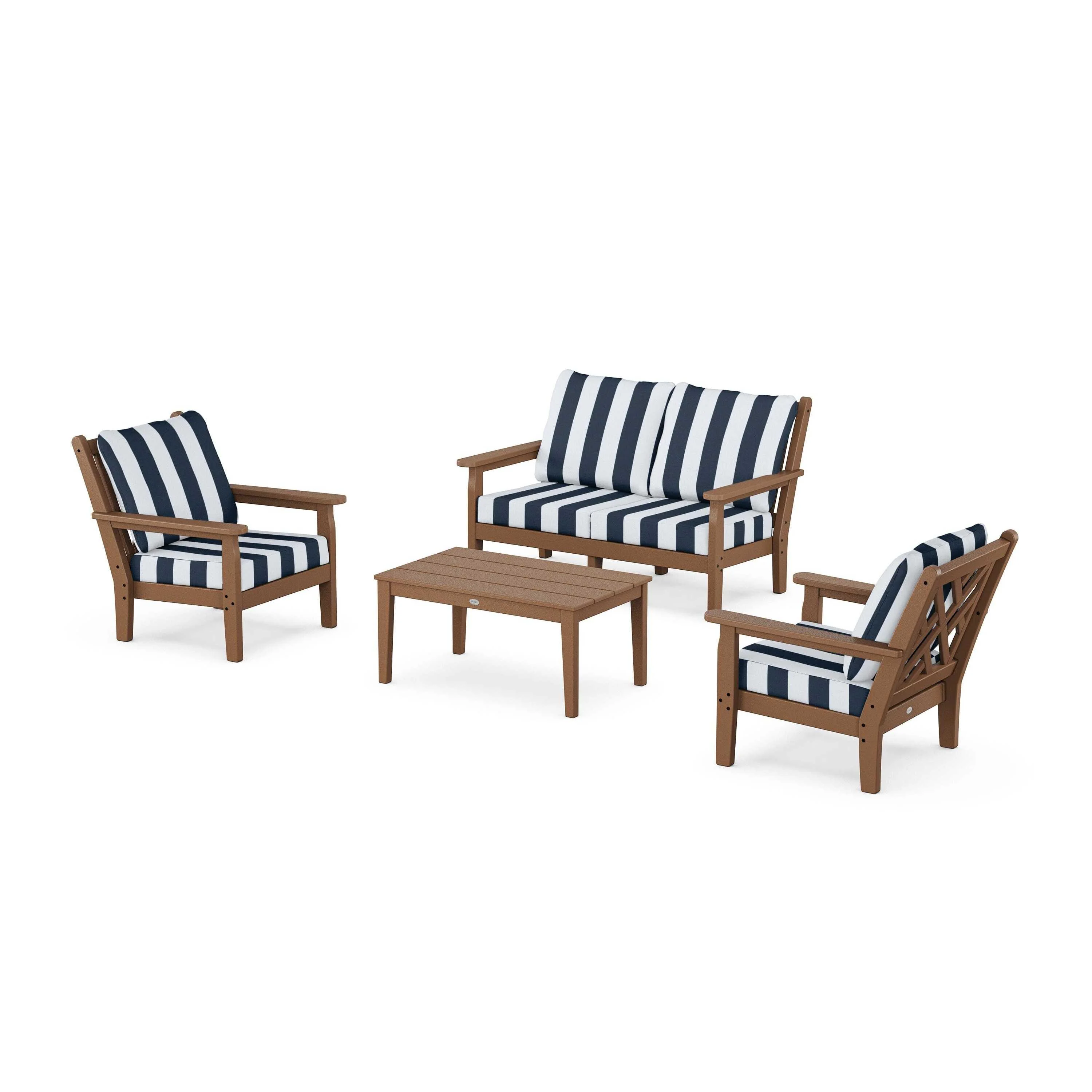 Chippendale 4-Piece Deep Seating Set with Loveseat - Image 75