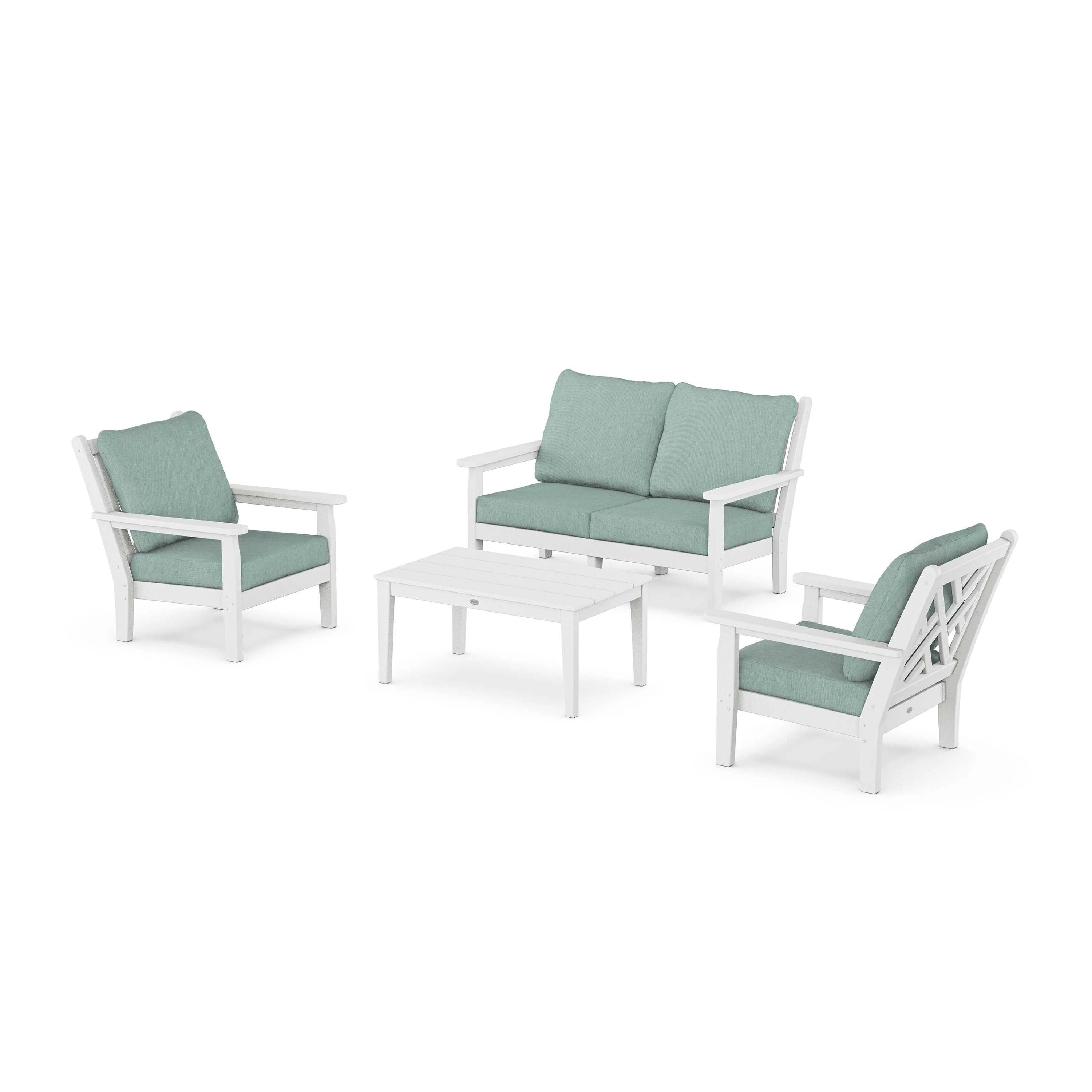 Chippendale 4-Piece Deep Seating Set with Loveseat - Image 76
