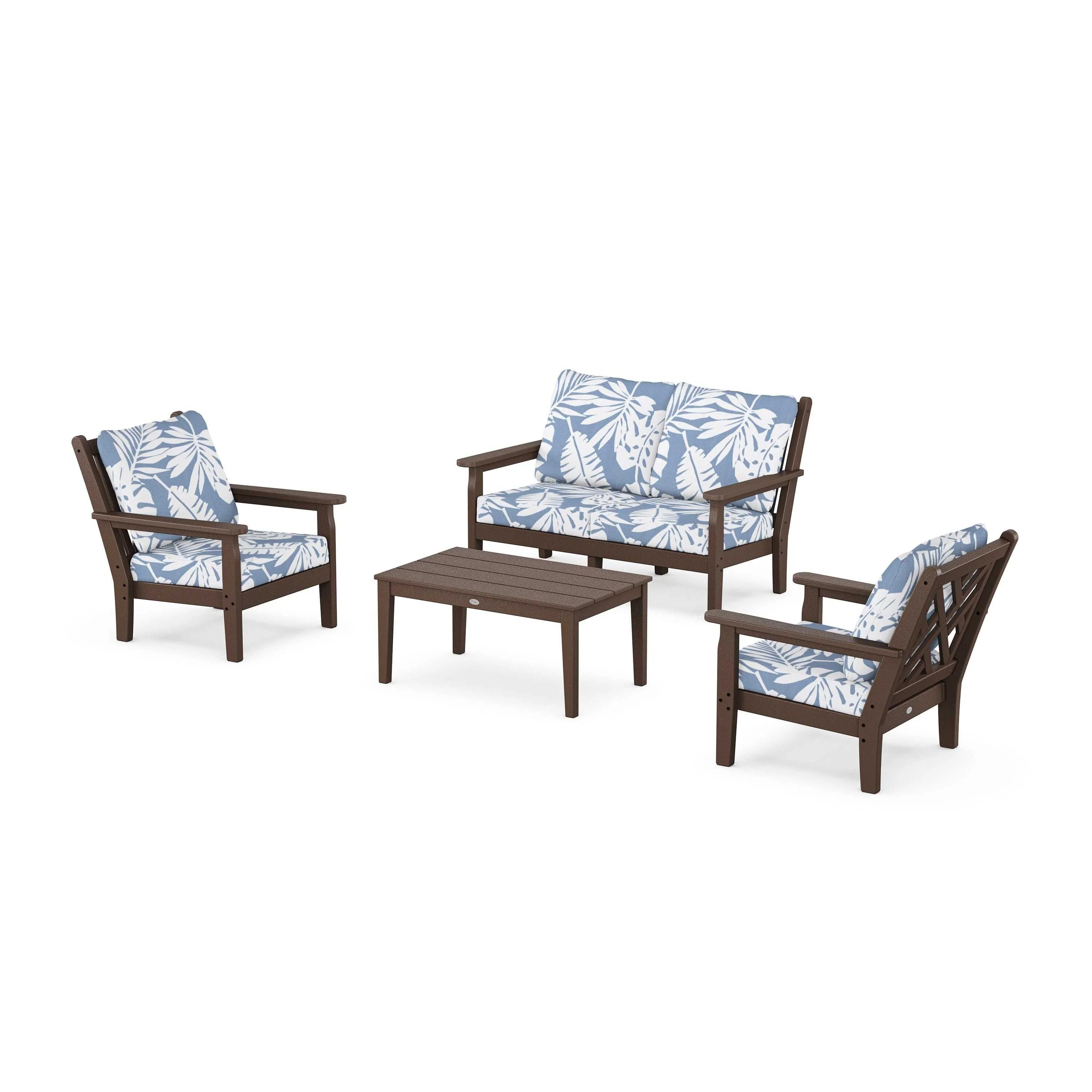 Chippendale 4-Piece Deep Seating Set with Loveseat - Image 77