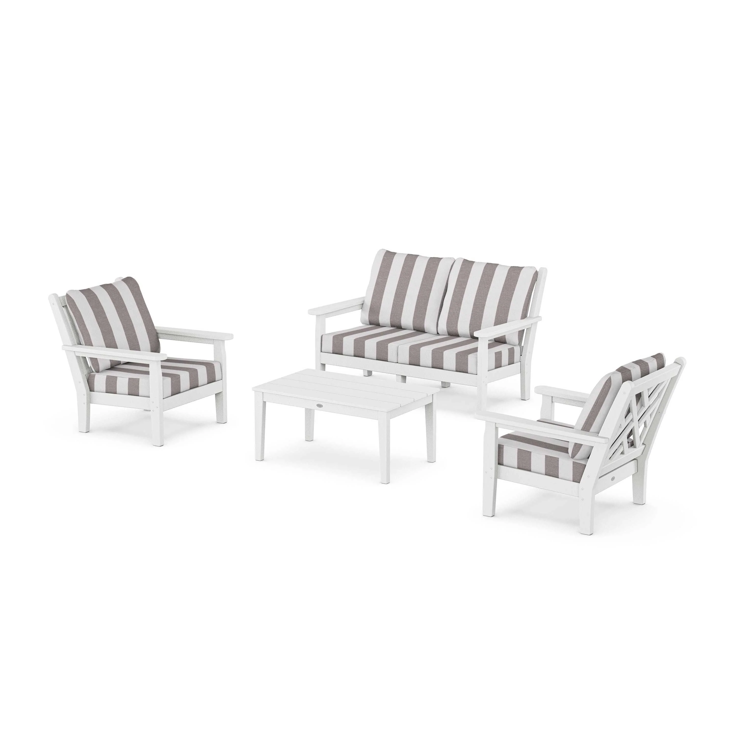 Chippendale 4-Piece Deep Seating Set with Loveseat - Image 79