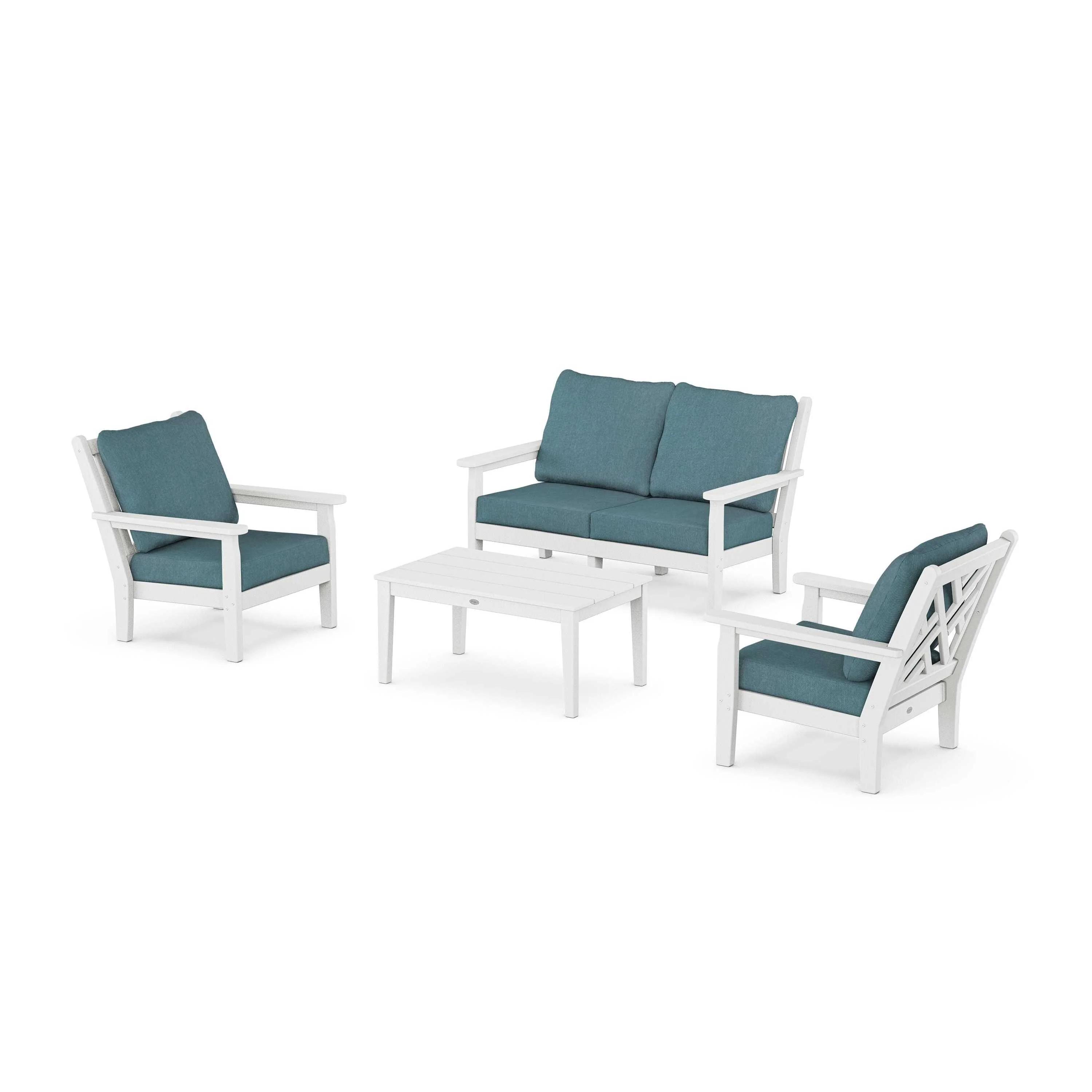 Chippendale 4-Piece Deep Seating Set with Loveseat - Image 80