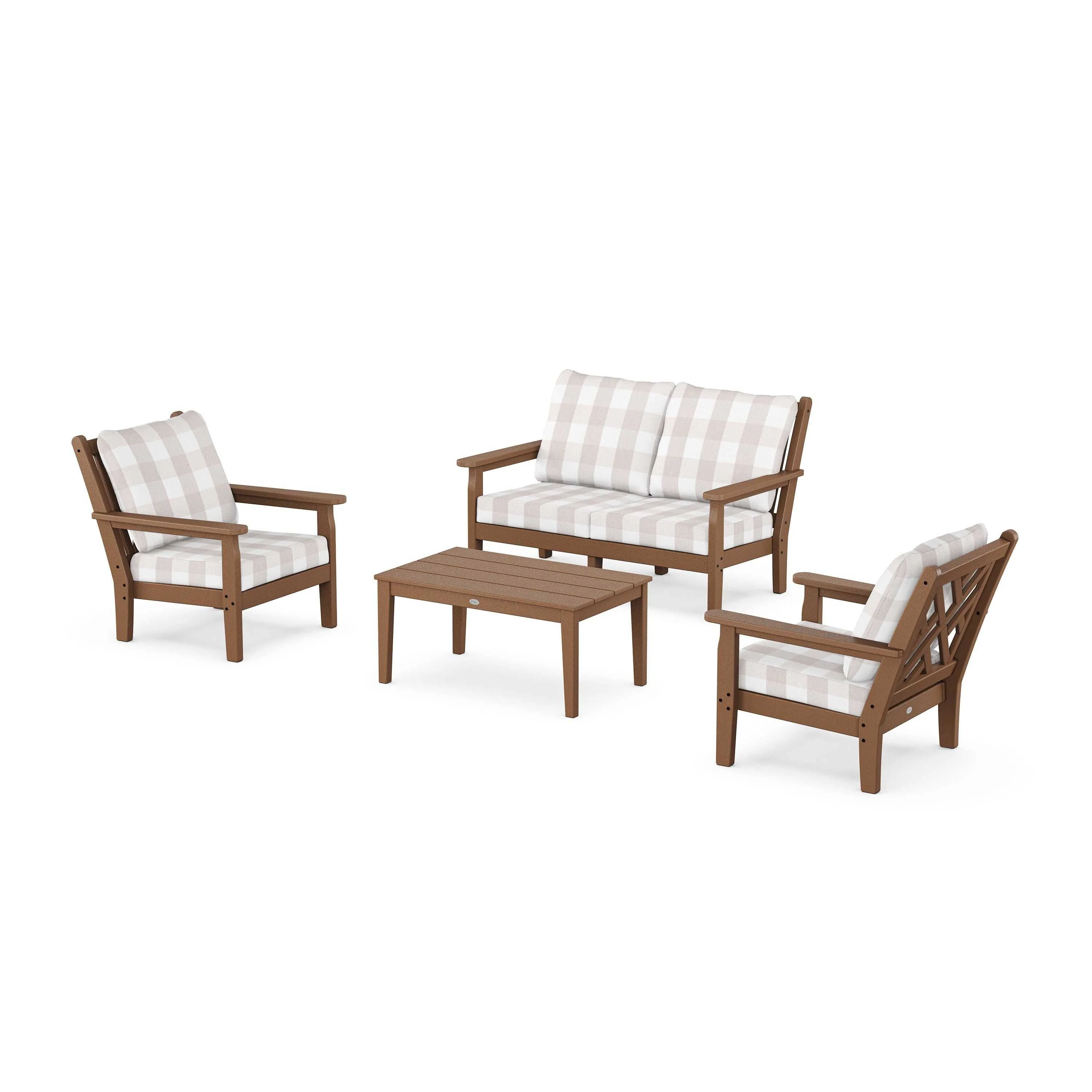 Chippendale 4-Piece Deep Seating Set with Loveseat - Image 84