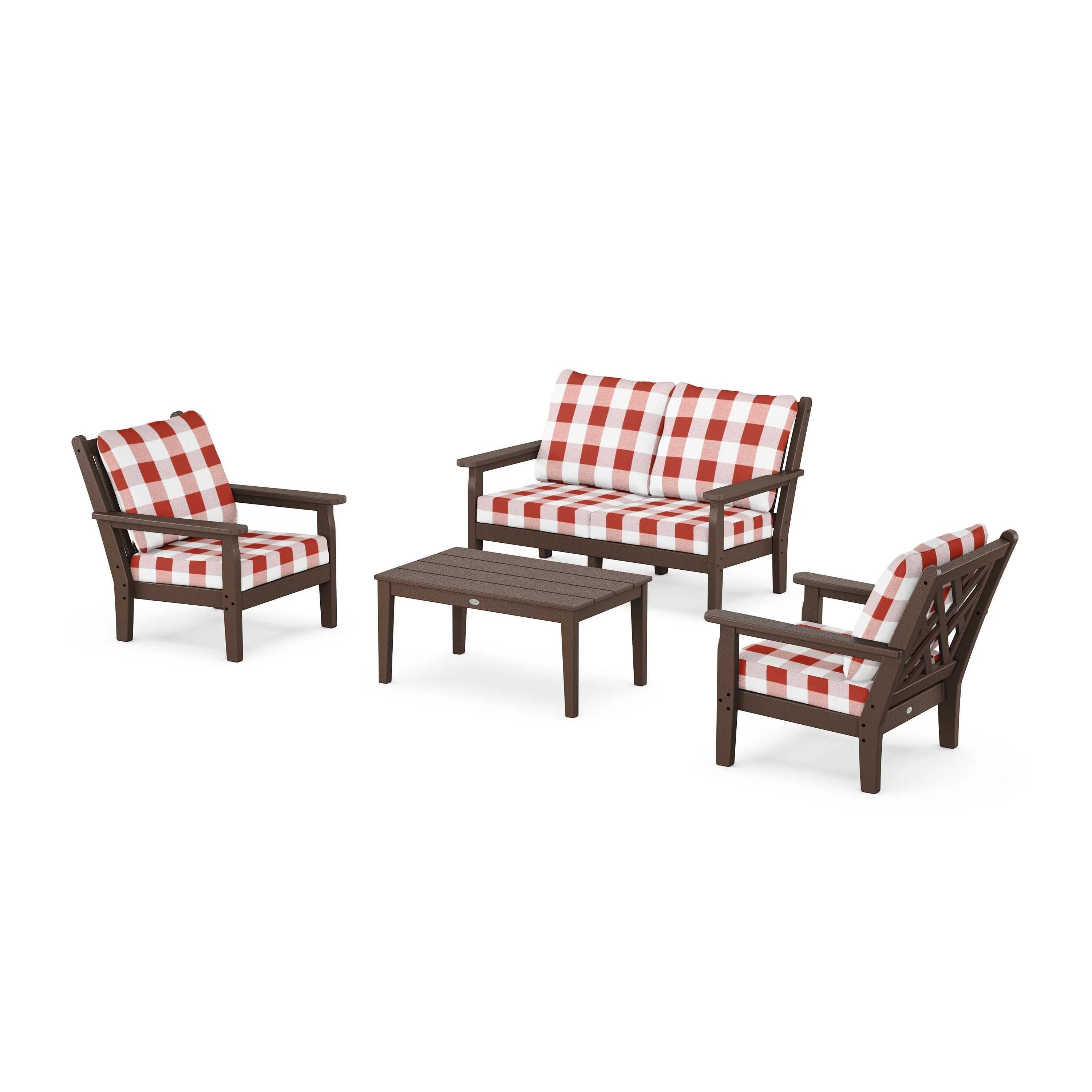 Chippendale 4-Piece Deep Seating Set with Loveseat - Image 85