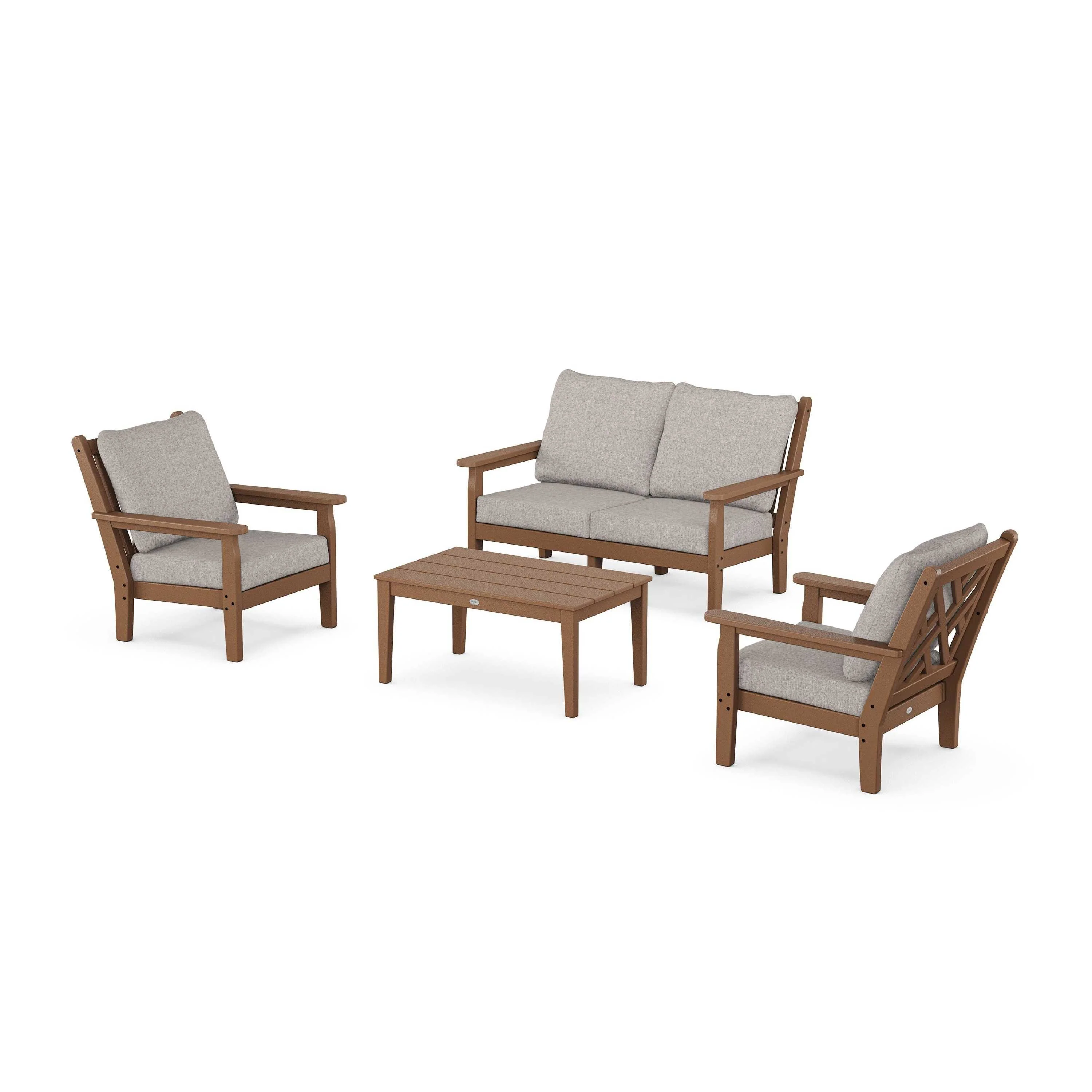 Chippendale 4-Piece Deep Seating Set with Loveseat - Image 89