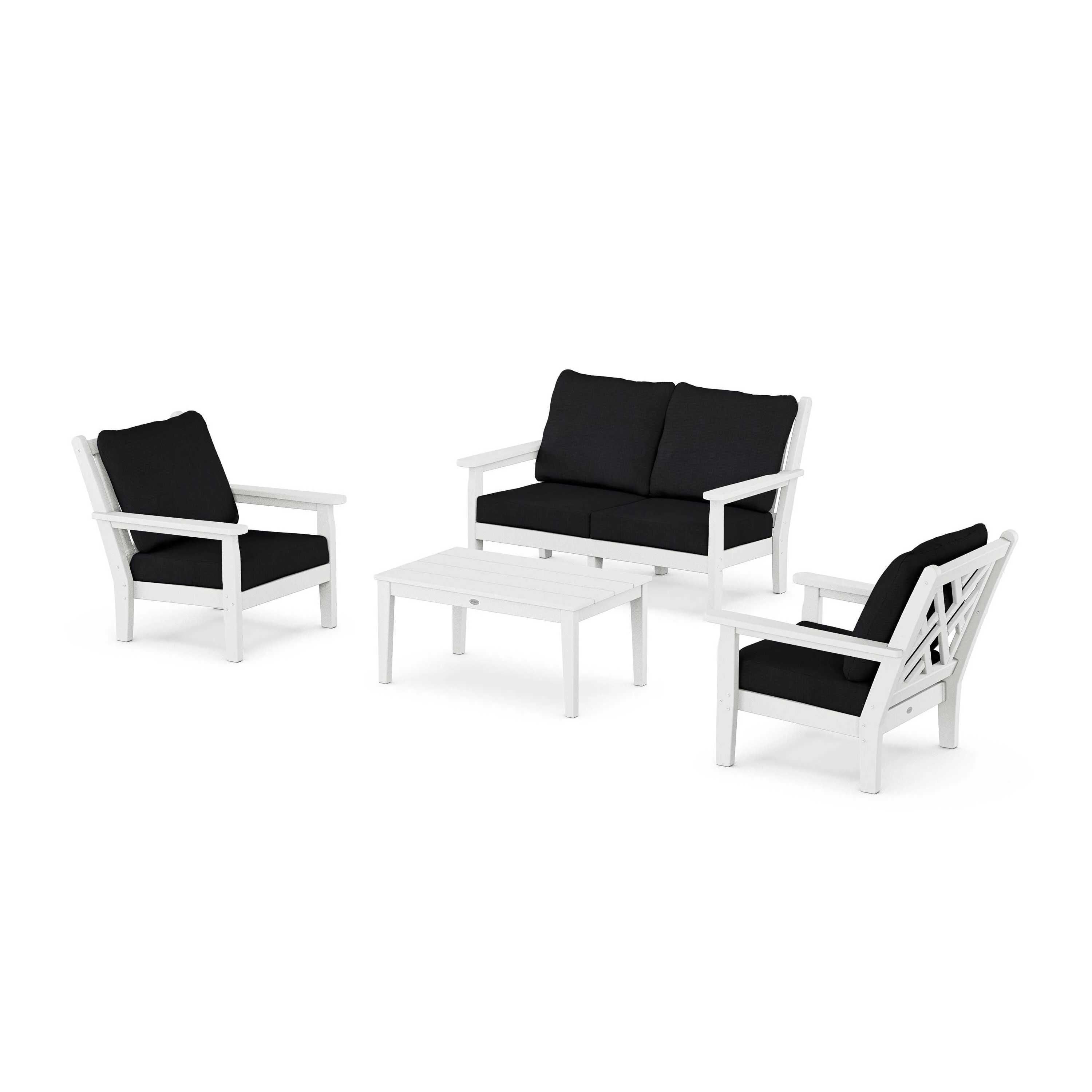 Chippendale 4-Piece Deep Seating Set with Loveseat - Image 90