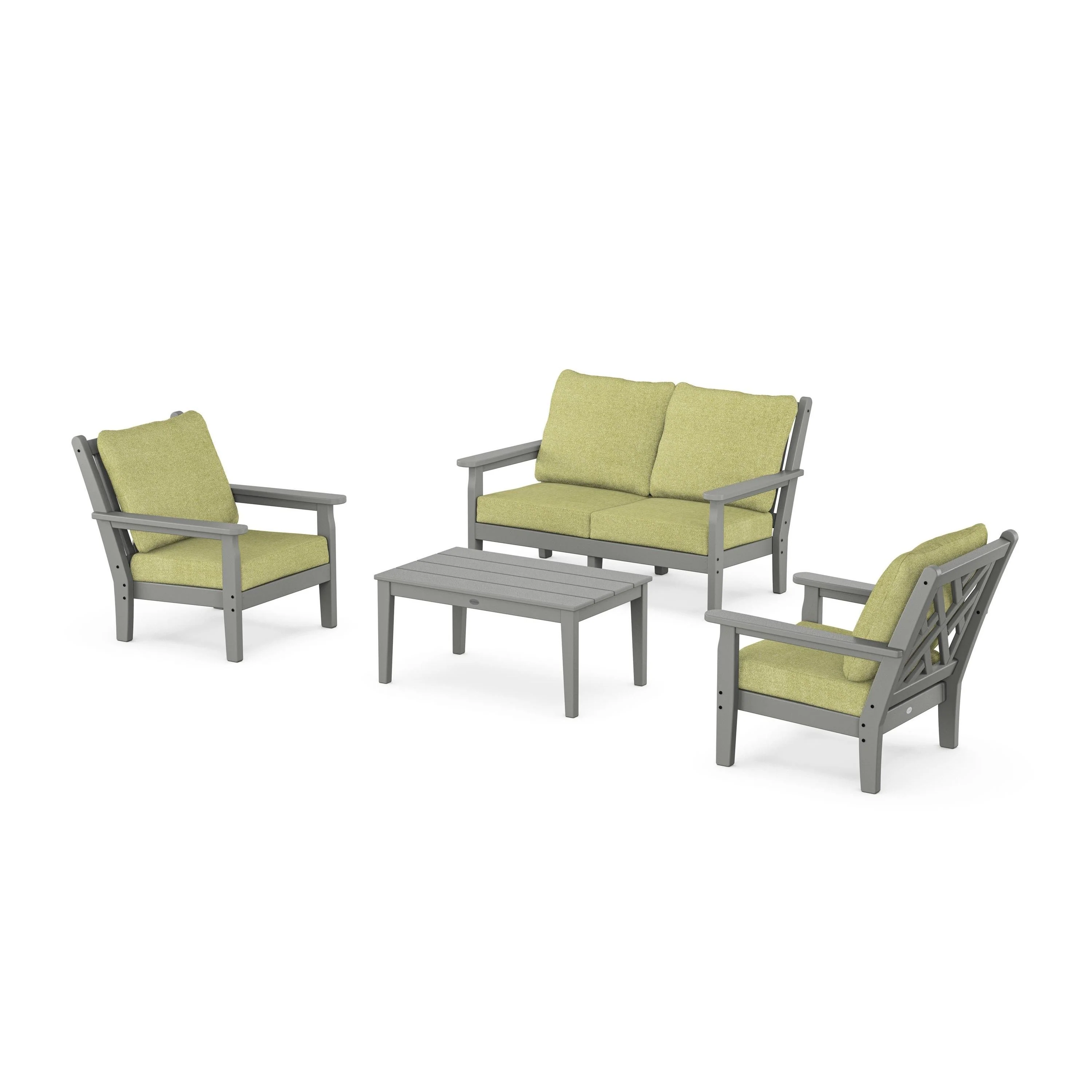Chippendale 4-Piece Deep Seating Set with Loveseat - Image 95