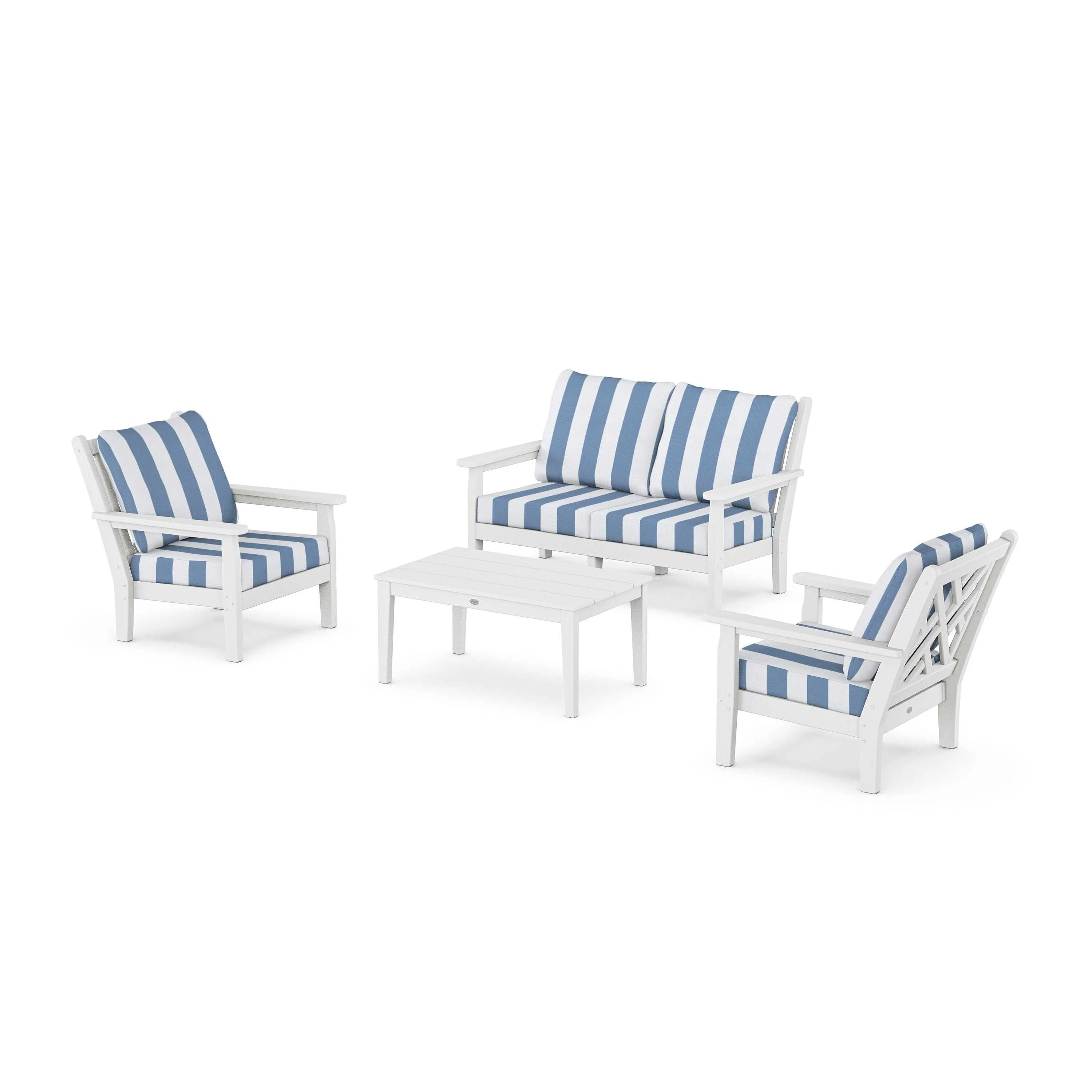 Chippendale 4-Piece Deep Seating Set with Loveseat - Image 97