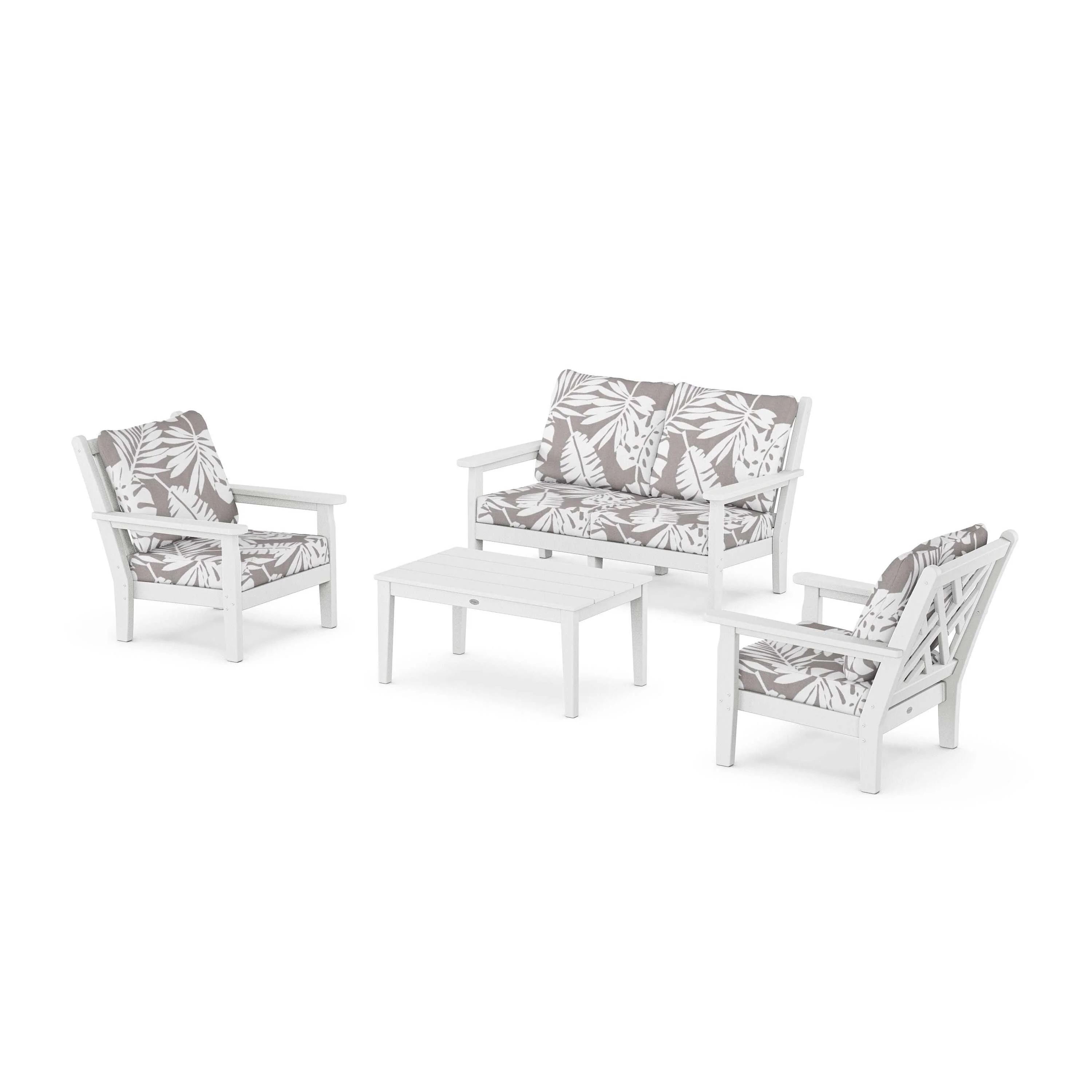Chippendale 4-Piece Deep Seating Set with Loveseat - Image 98