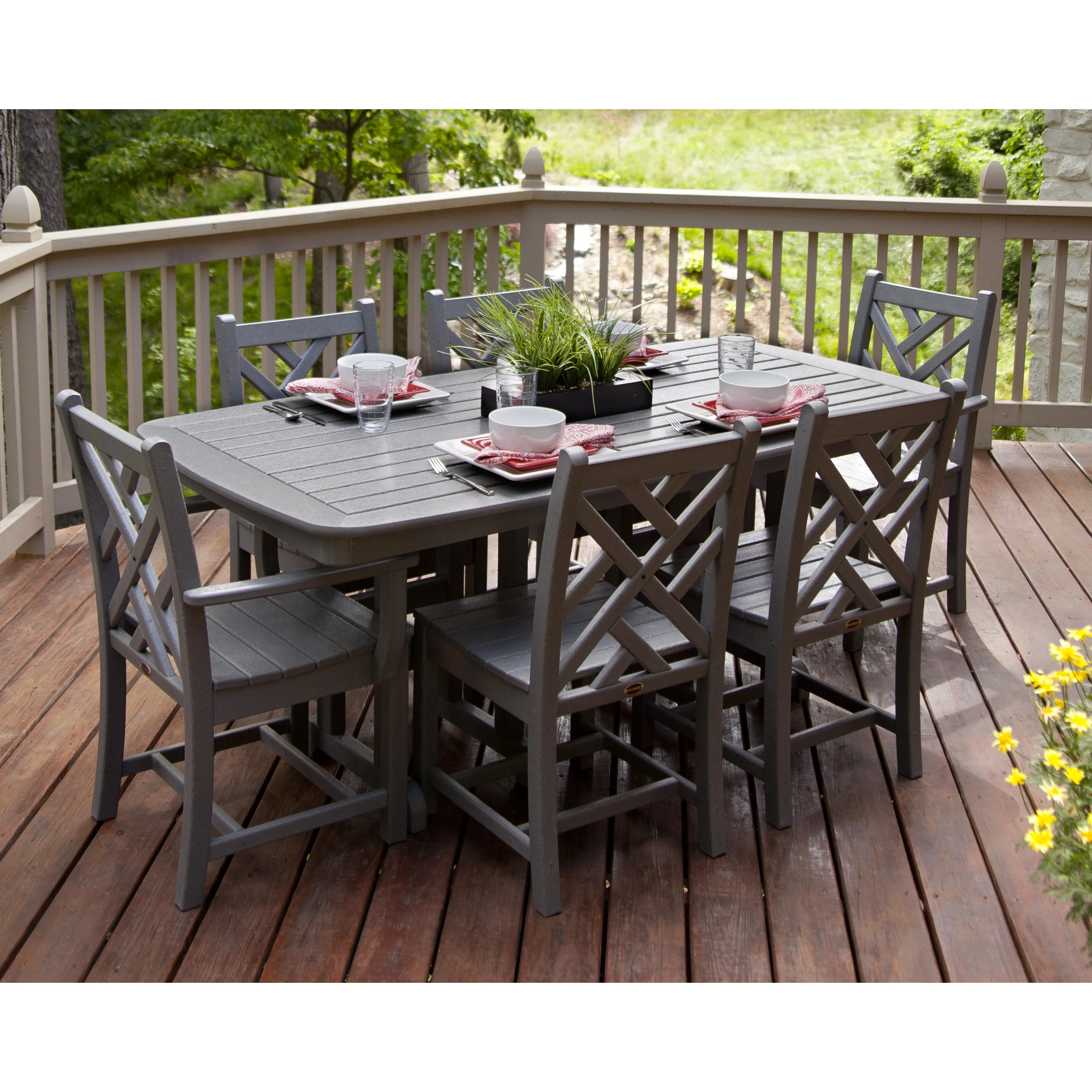 Chippendale 7-Piece Dining Set - Image 3