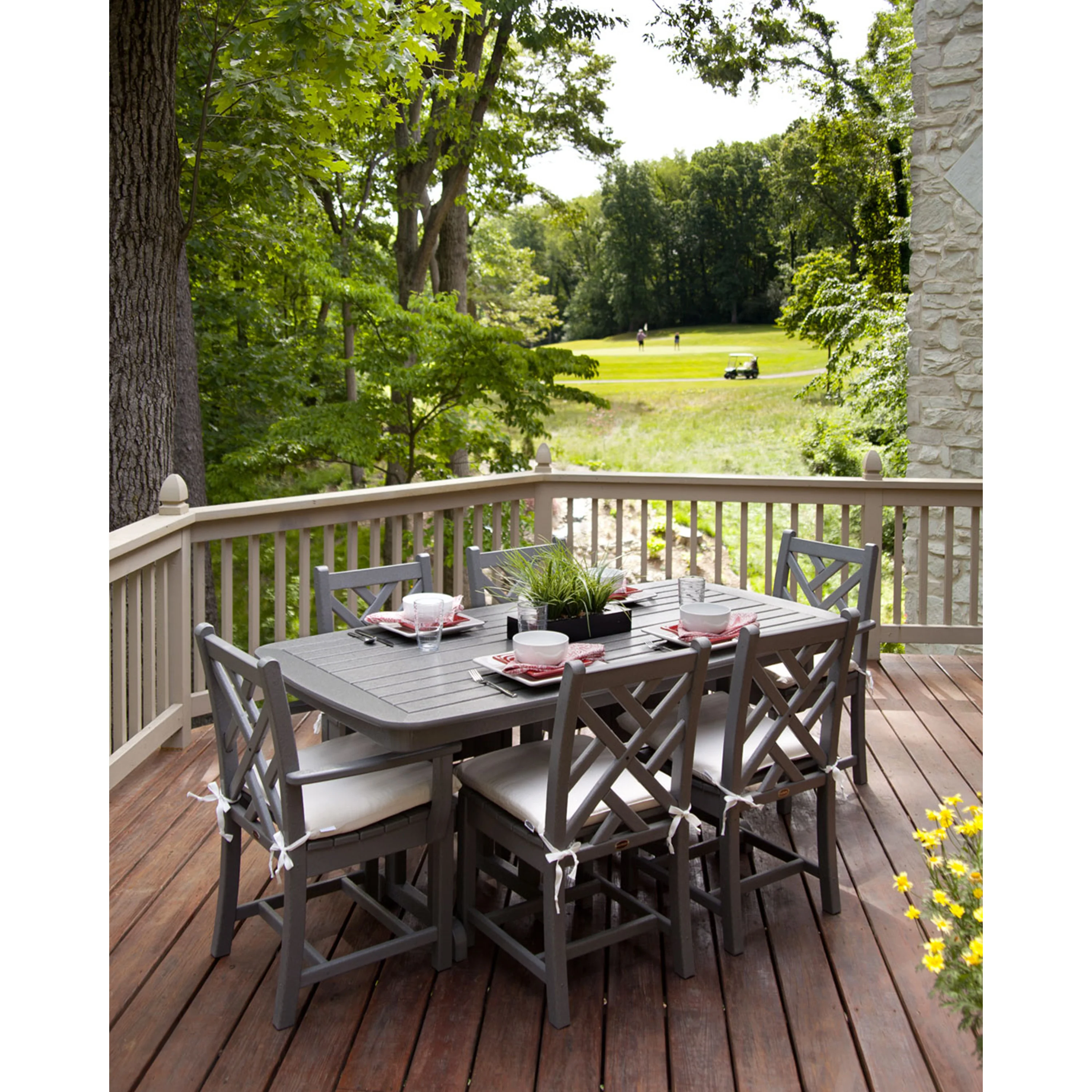 Chippendale 7-Piece Dining Set - Image 5