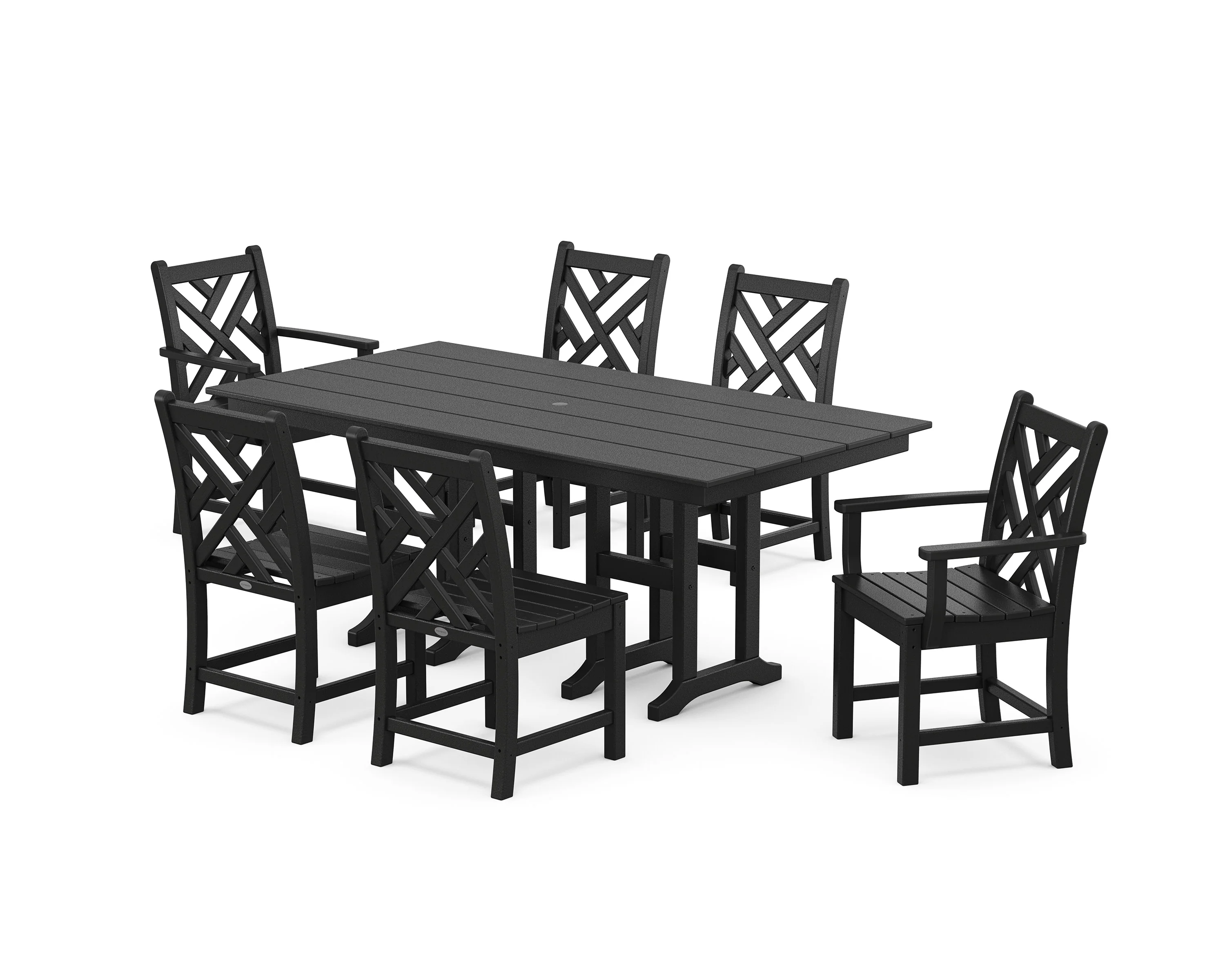 Chippendale 7-Piece Farmhouse Dining Set - Image 10