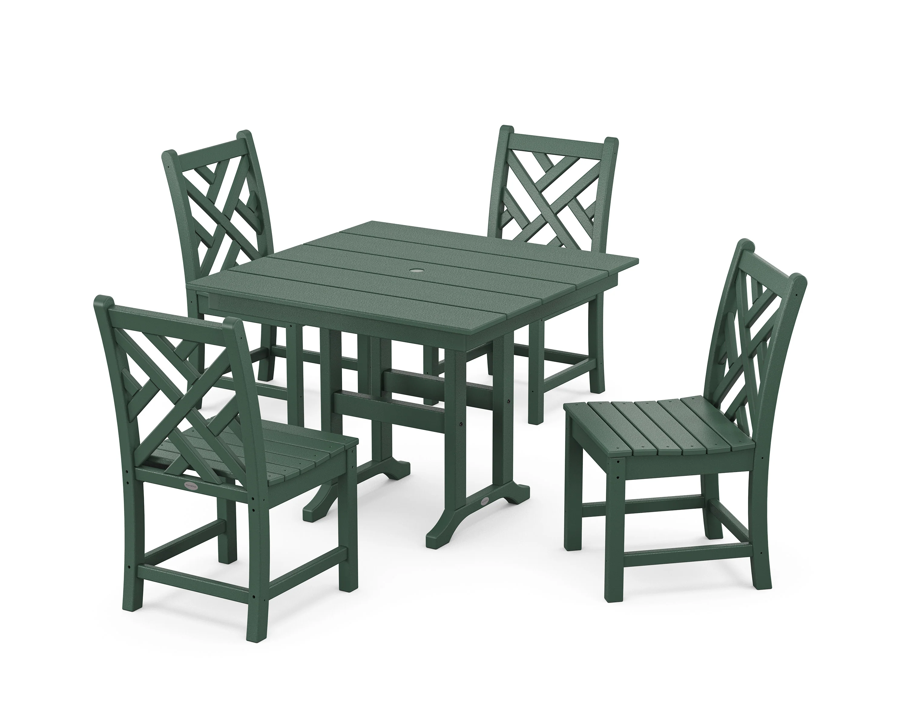 Chippendale Side Chair 5-Piece Farmhouse Dining Set - Image 6