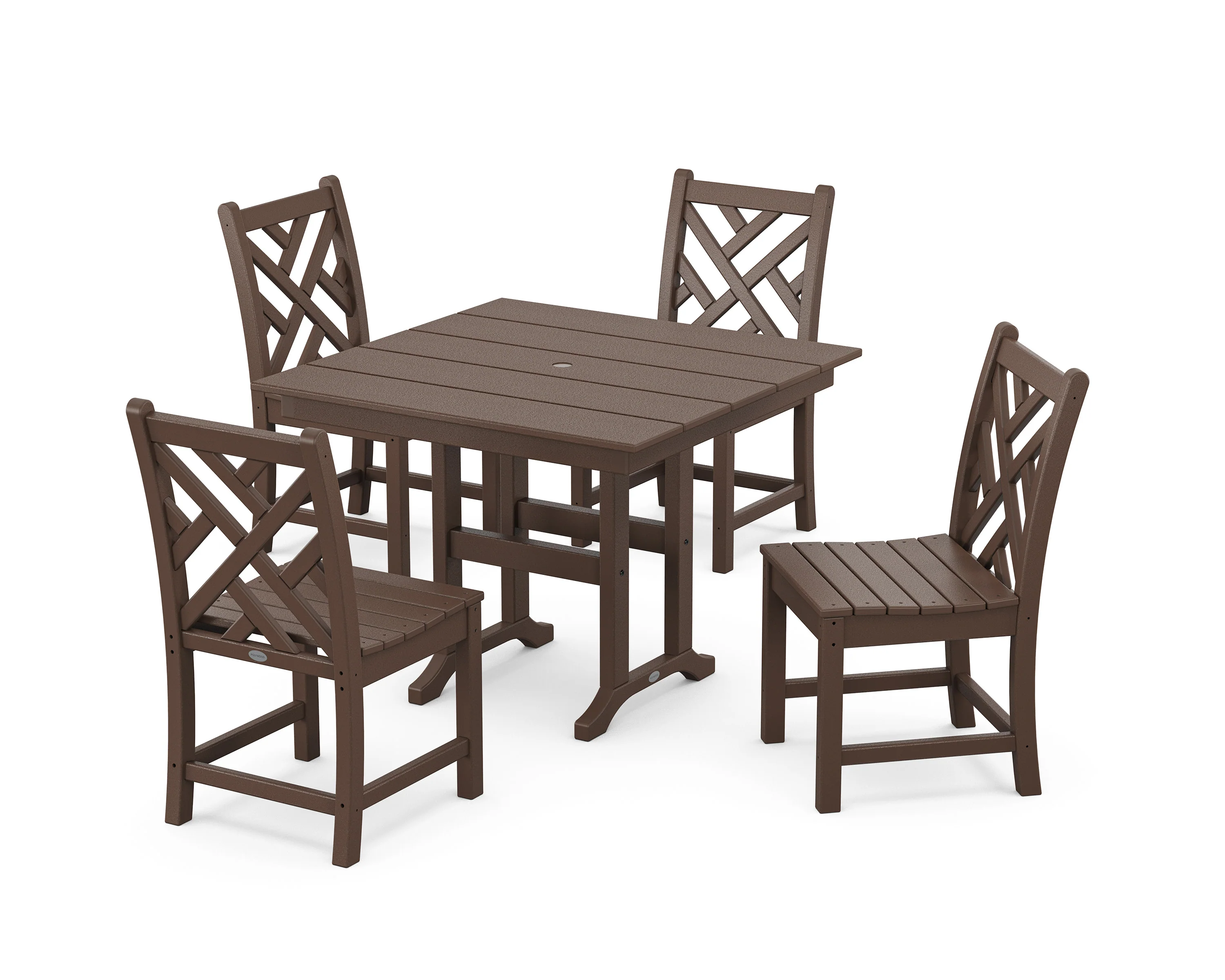 Chippendale Side Chair 5-Piece Farmhouse Dining Set - Image 7